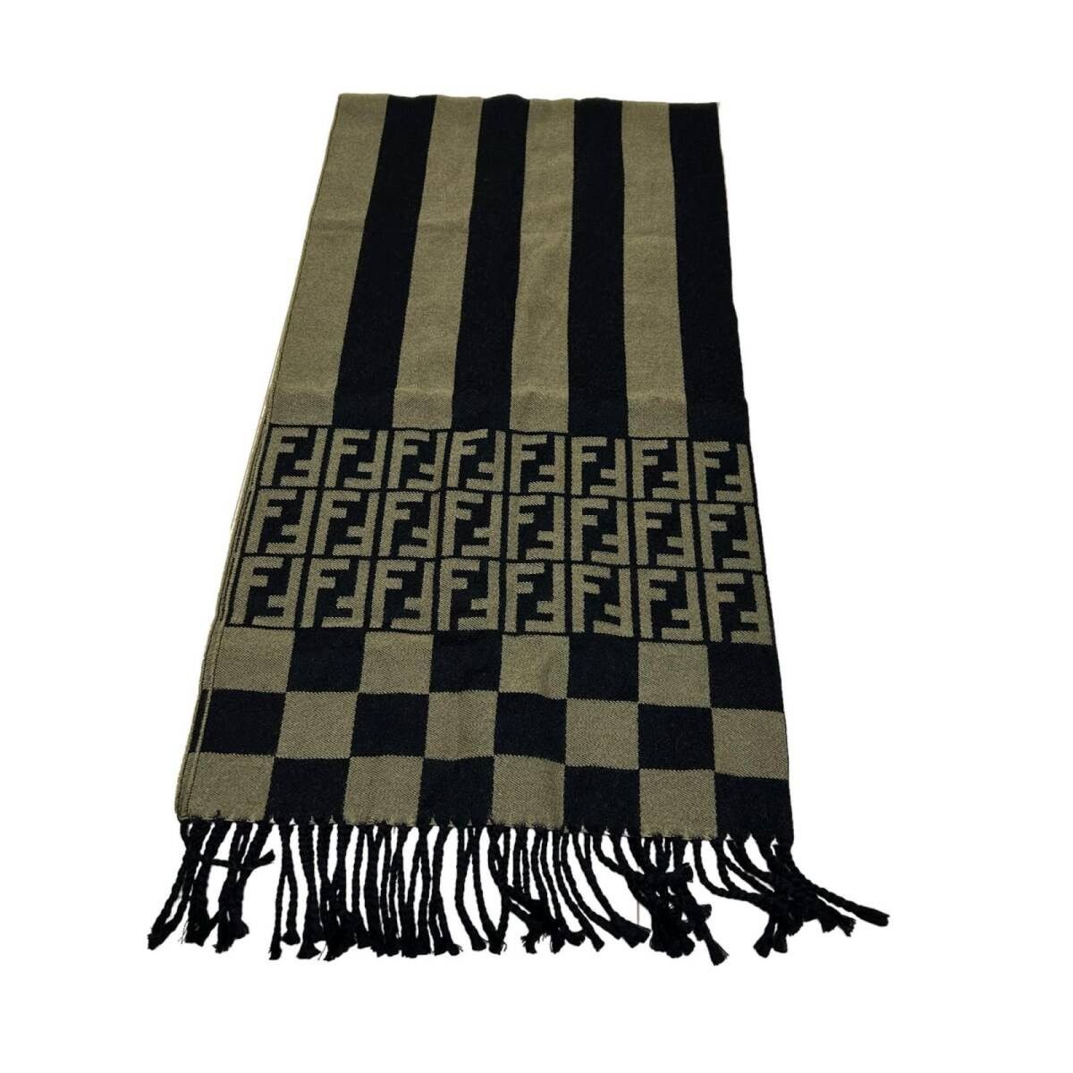 Fendi Vintage Fendi Scarf Muffler Wool Cashmere Size ONE SIZE - 1 Thumbnail