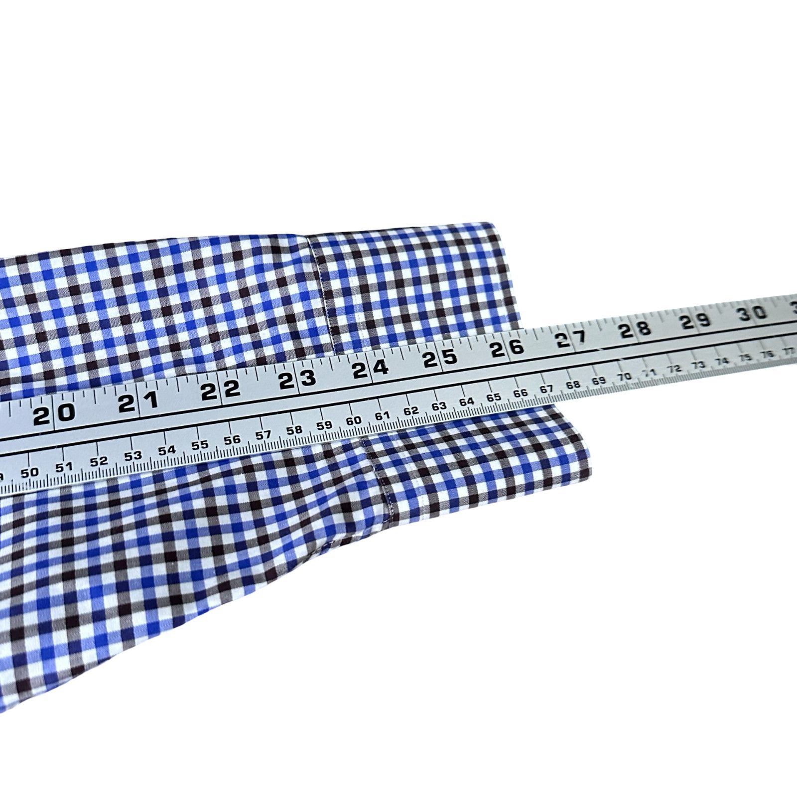 Peter Millar Peter Millar Shirt Mens L White Blue Check Egyptian Cotton Size US L / EU 52-54 / 3 - 8 Thumbnail