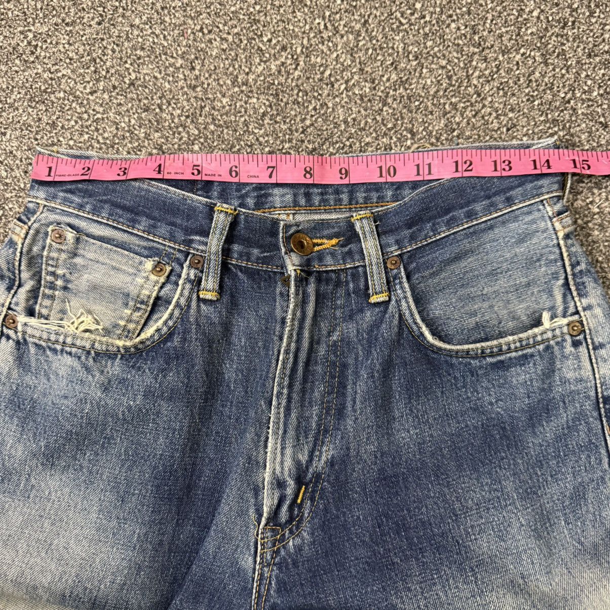 Edwin 🔥🇯🇵 Japanese Distressed Selvedge Edwin 505 Aging Faded Denim Size US 29 - 15 Thumbnail