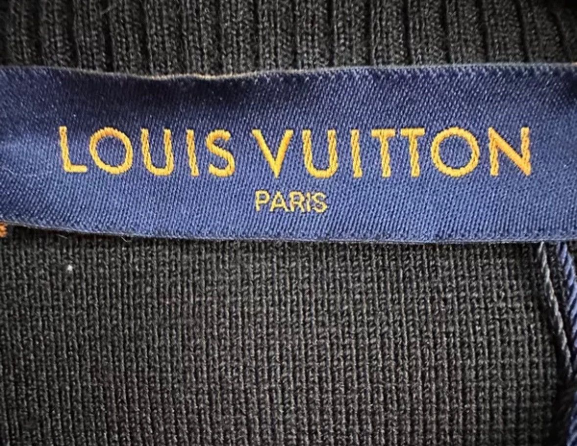 Louis Vuitton Louis Vuitton black patchwork wool knitted jacket Size US L / EU 52-54 / 3 - 9 Thumbnail