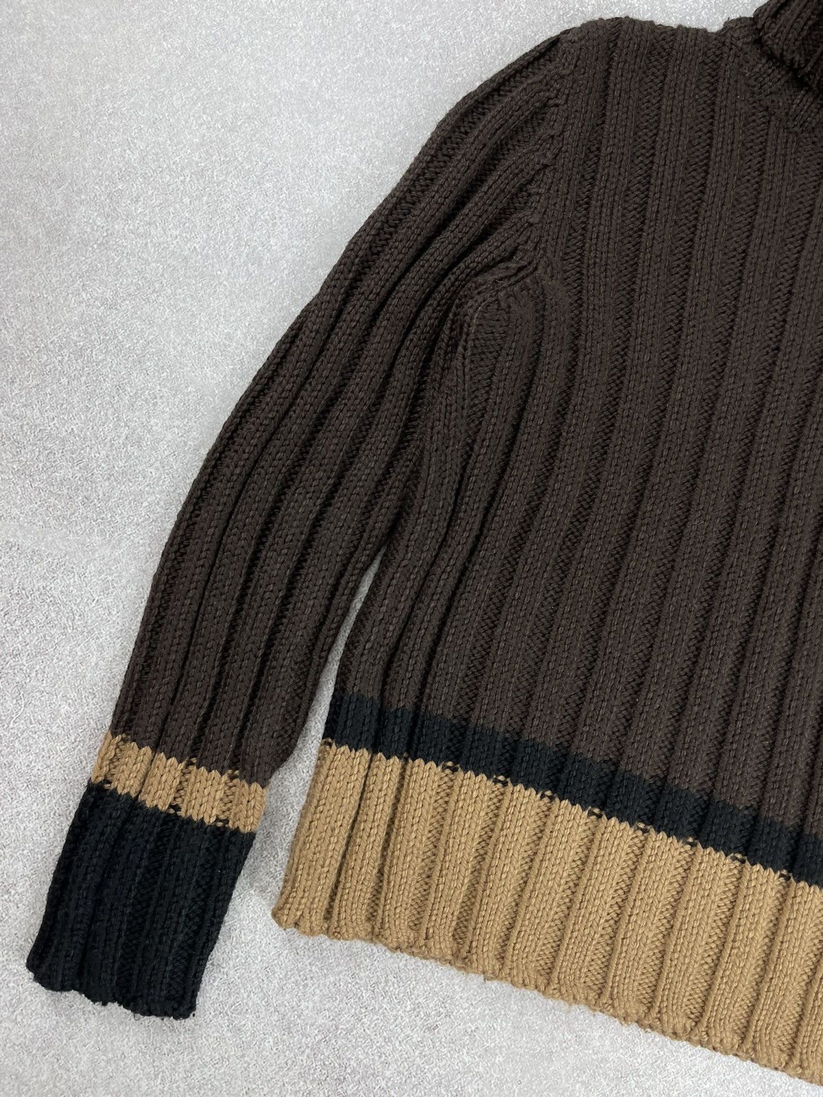 Dolce & Gabbana × Vintage Vintage Dolce & Gabbana Wool Knit Turtleneck Sweater Size L / US 10 / IT 46 - 3 Thumbnail