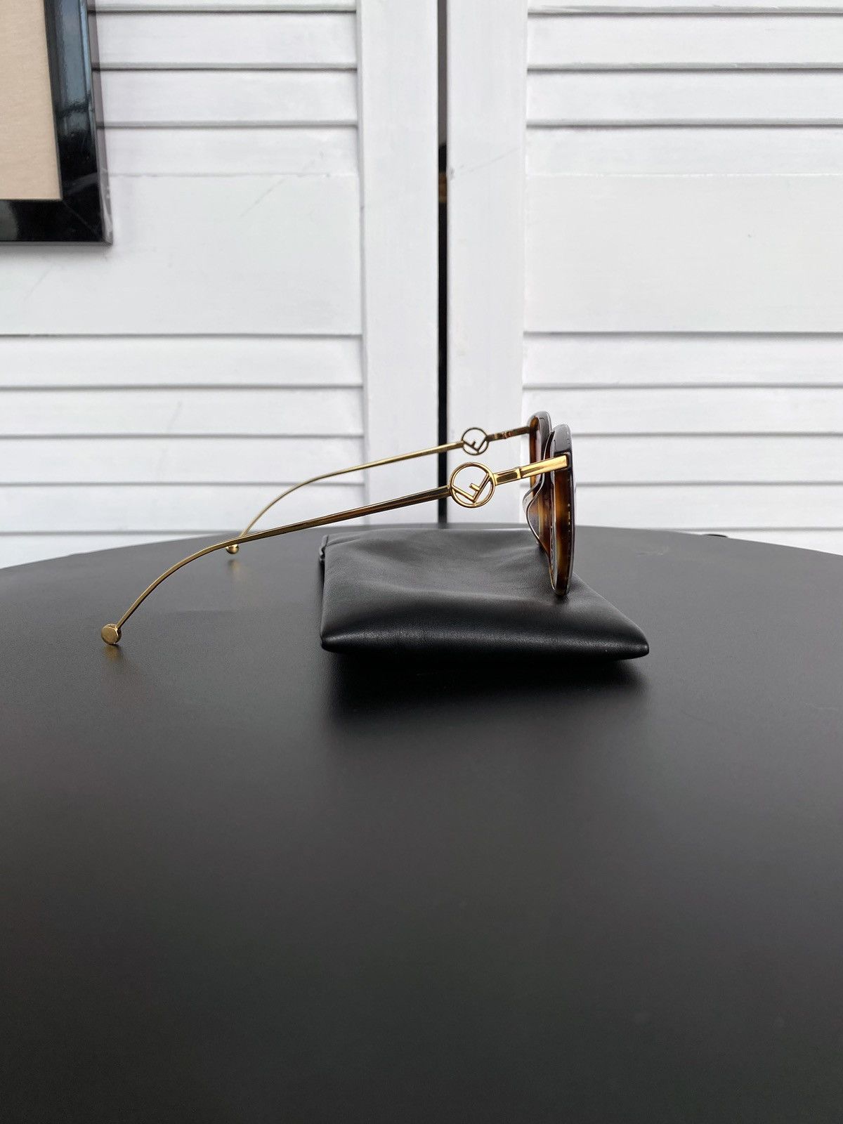 Fendi Fendi Eyeglasses Dark Havana FF0425/F086 140 Optical Glasses Size ONE SIZE - 11 Thumbnail