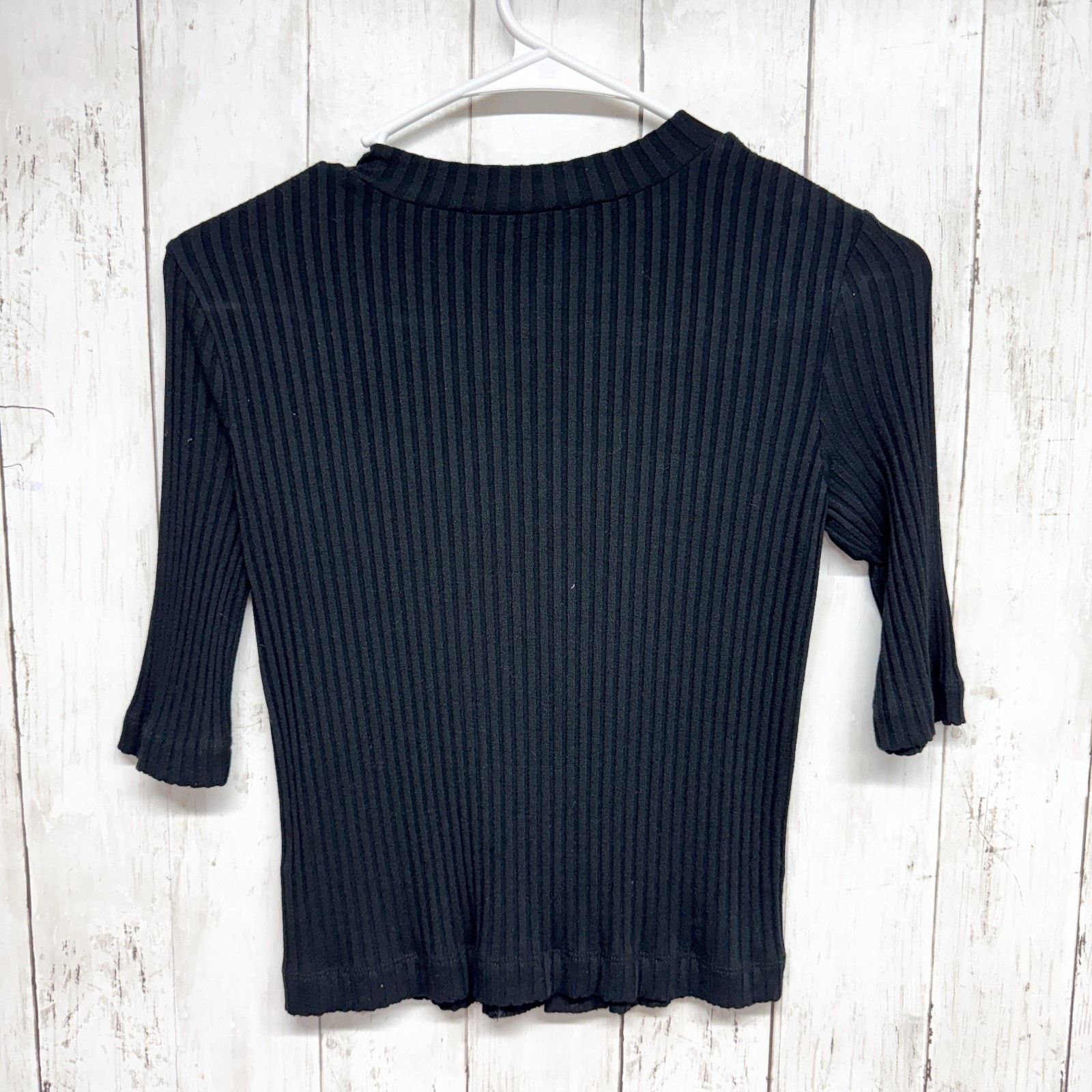 3x1 3x1 NYC Sweater Medium Ribbed Crewneck Half Sleeve Button Up Size M / US 6-8 / IT 42-44 - 2 Thumbnail