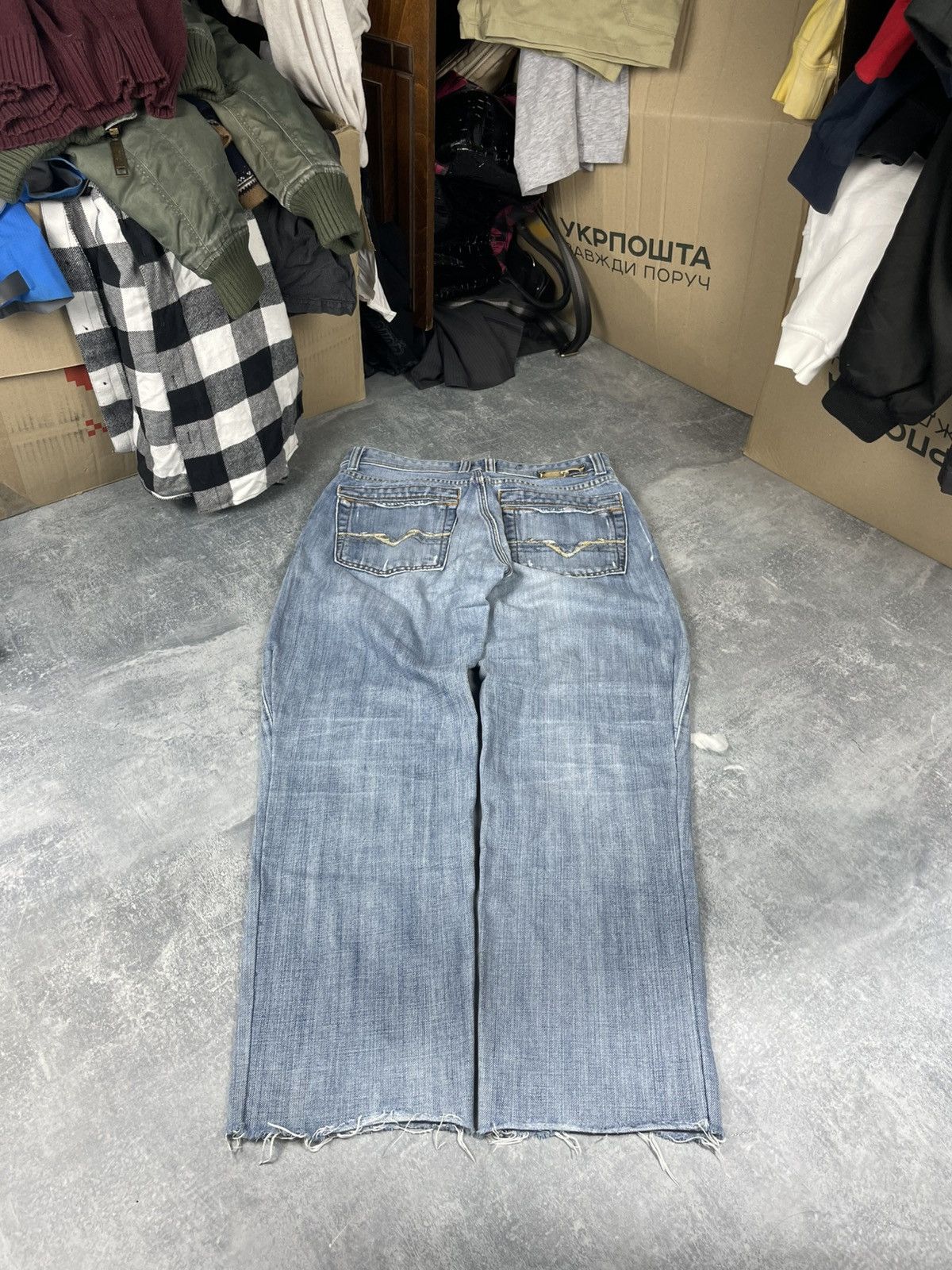 Diesel Rare Y2K diesel logo denim jeans Size US 30 / EU 46 - 1 Thumbnail