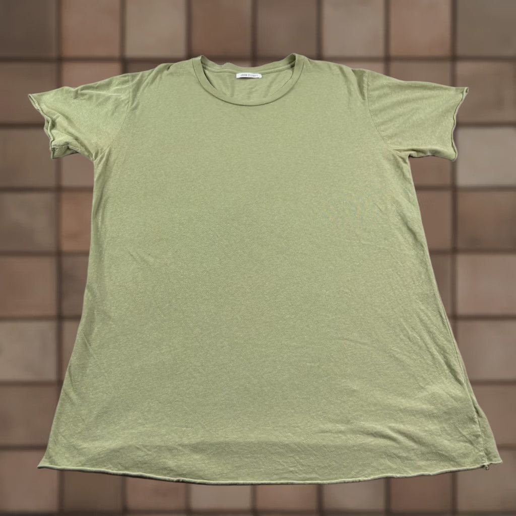 John Elliott John Elliott Shirt Mens Size L Green Crew Neck Short Sleeve Cotton Size US L / EU 52-54 / 3 - 1 Thumbnail