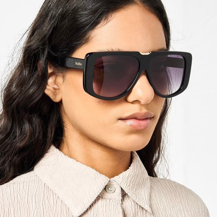 Max Mara New, MAXMARA Sunglasses Spark1 MM0075 01B Authentic Size ONE SIZE - 2 Thumbnail