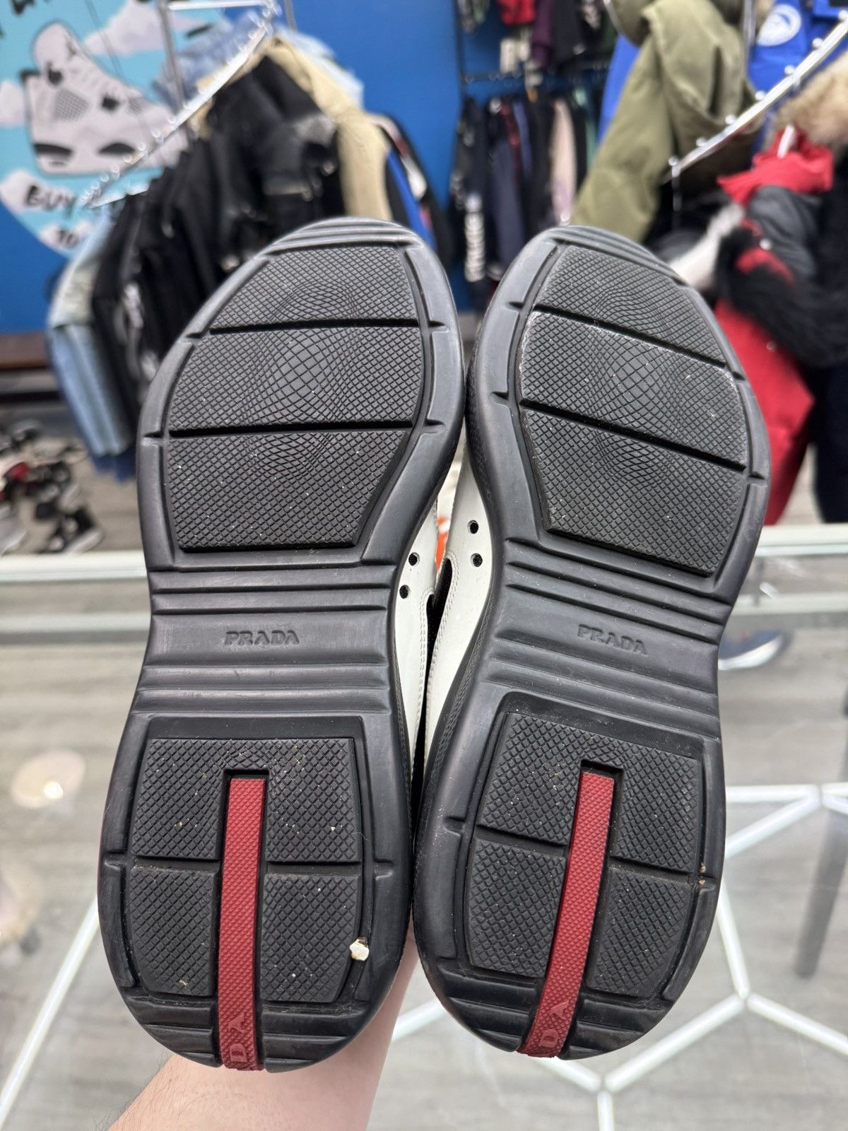 Prada Prada Cup Sneakers - White/Black Size US 8 / EU 41 - 5 Thumbnail