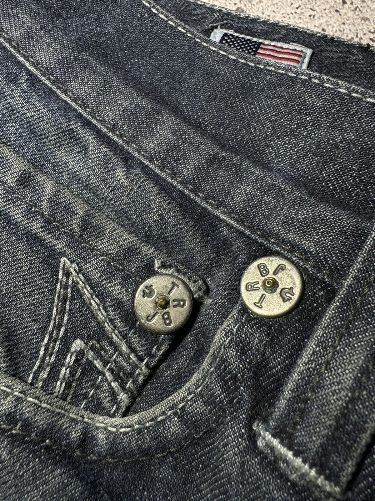 True Religion × Vintage True Religion Vintage Streetwear y2k Denim rap Jeans Size US 34 / EU 50 - 15 Thumbnail