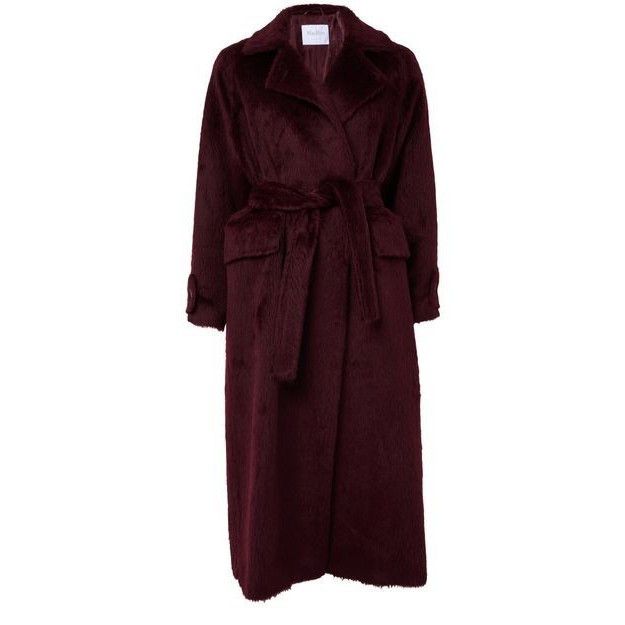 Max Mara MAX MARA Flavio Belted Black Long Coat New & Authentic (Wome Size S / US 4 / IT 40 - 1 Thumbnail