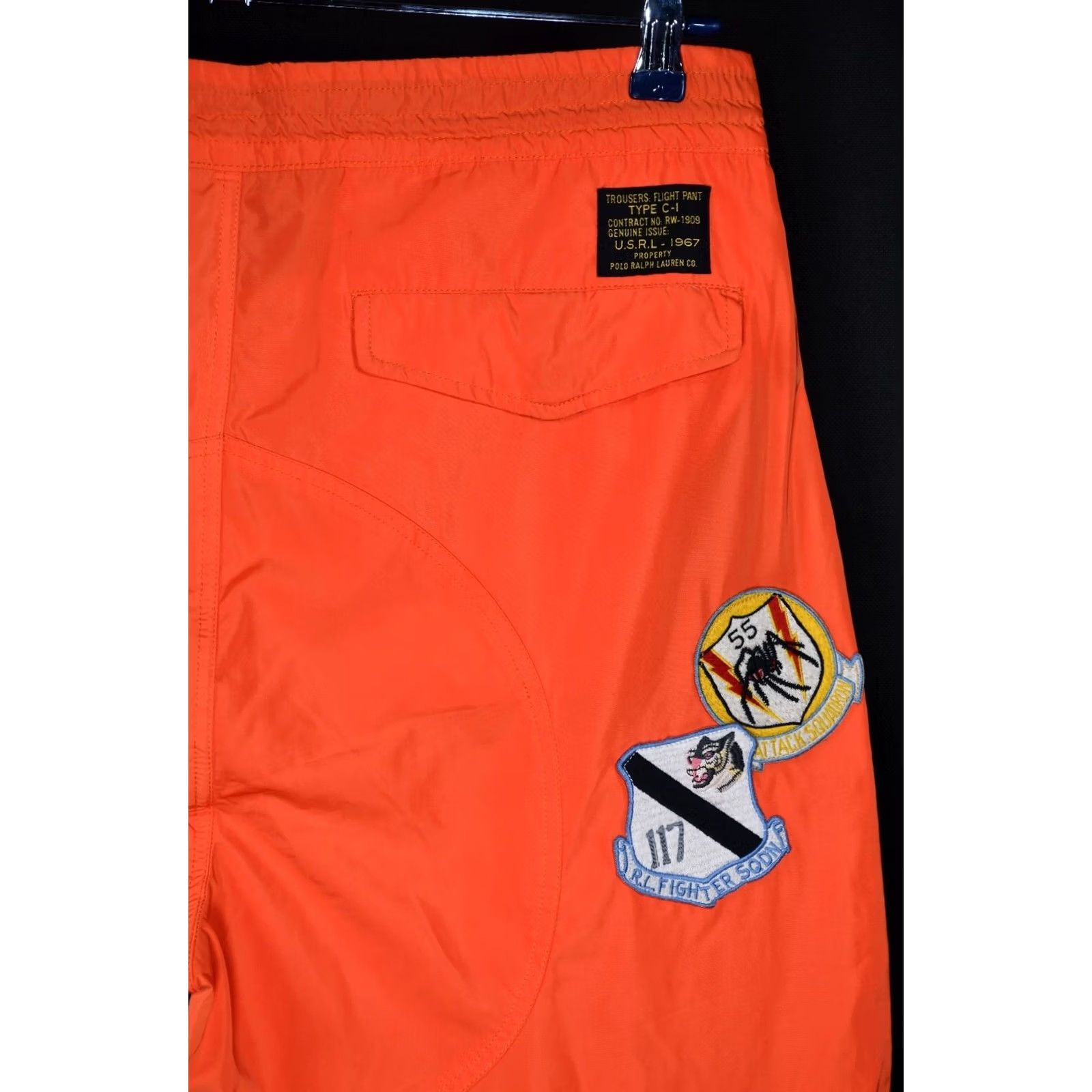 Polo Ralph Lauren Polo Ralph Lauren Flight Cargo Pants Orange M Men Casual Nylon Polyester Front Rise Cargo Pocket Inseam 27.56in (70cm) 40.55in Length Size US M / EU 48-50 / 2 - 7 Thumbnail
