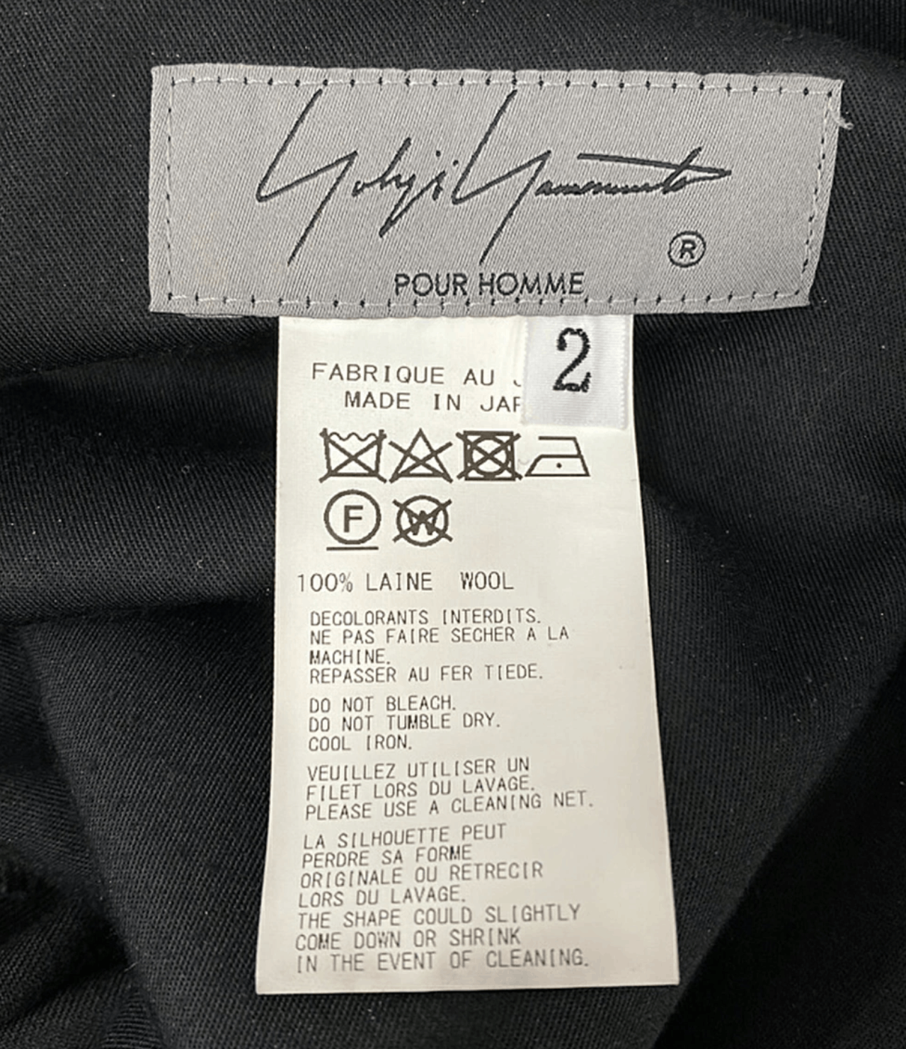 Yohji Yamamoto Yohji Yamamoto Pour Homme - WOOL GABARDINE COIN POCKET PANTS Size US 30 / EU 46 - 10 Thumbnail