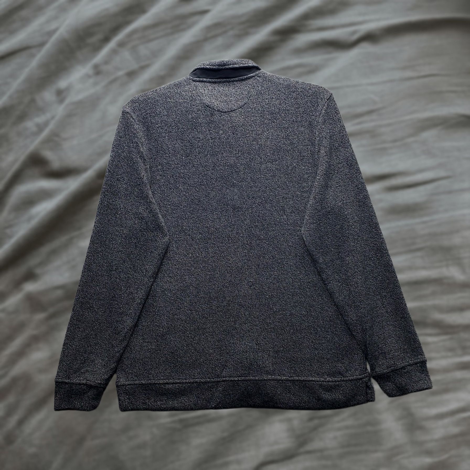 Club Room Club Room Mens Cardigan Sweater Long Sleeve Knit Zip Black Heather M Size US M / EU 48-50 / 2 - 1 Thumbnail