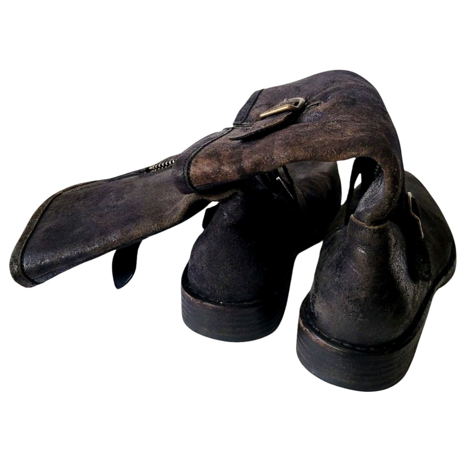 Fiorentini + Baker FIORENTINI+BAKER ETERNITY BUCKLES BOOTS BLACK LEATHER EU 40 Size US 10 / IT 40 - 3 Thumbnail