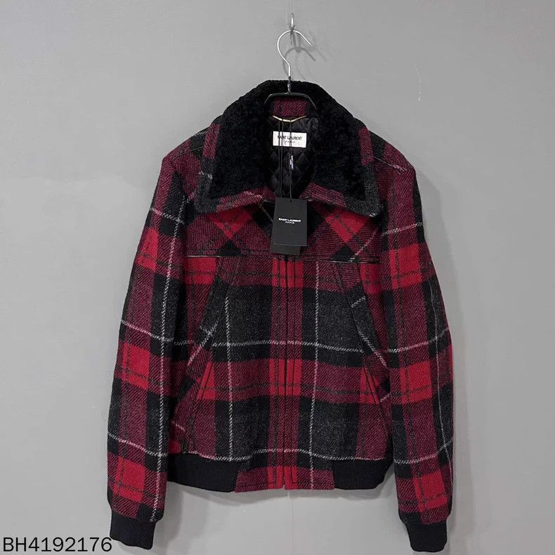 Saint Laurent Paris Saint Laurent Paris Check Zip Jacket Size US S / EU 44-46 / 1 - 1 Thumbnail
