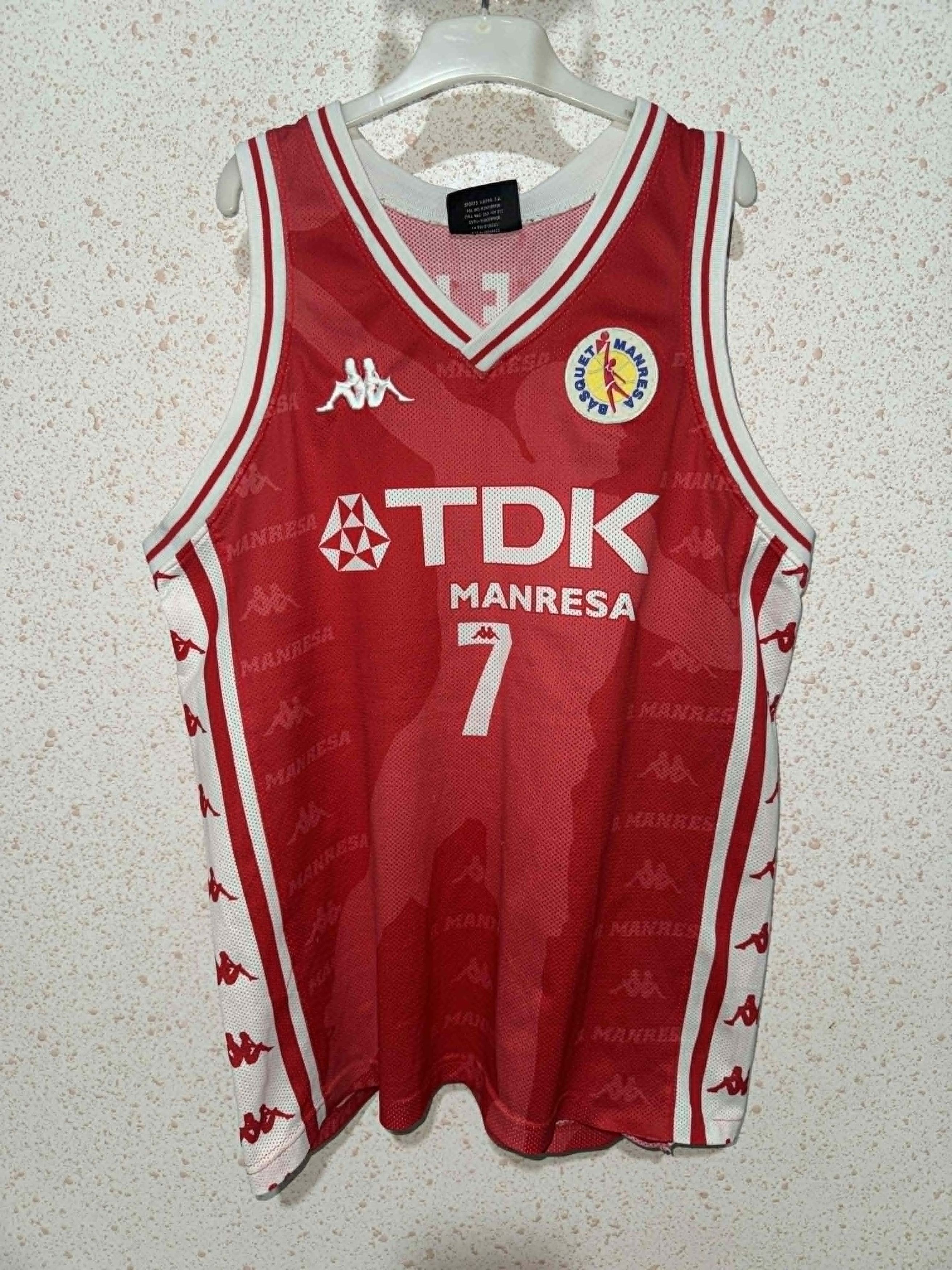 Kappa Baxi Manresa 1997/99 Vintage Basketball Kappa Jersey Creus Size US XL / EU 56 / 4 - 1 Thumbnail