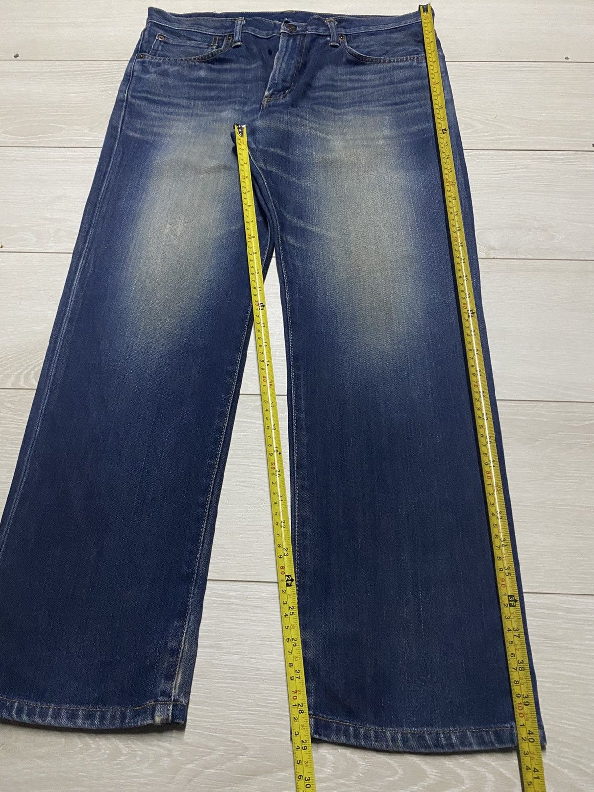 Edwin Vintage Japanese Brand Edwin 502 Mud Wash Distressed Jeans Size US 36 / EU 52 - 13 Thumbnail