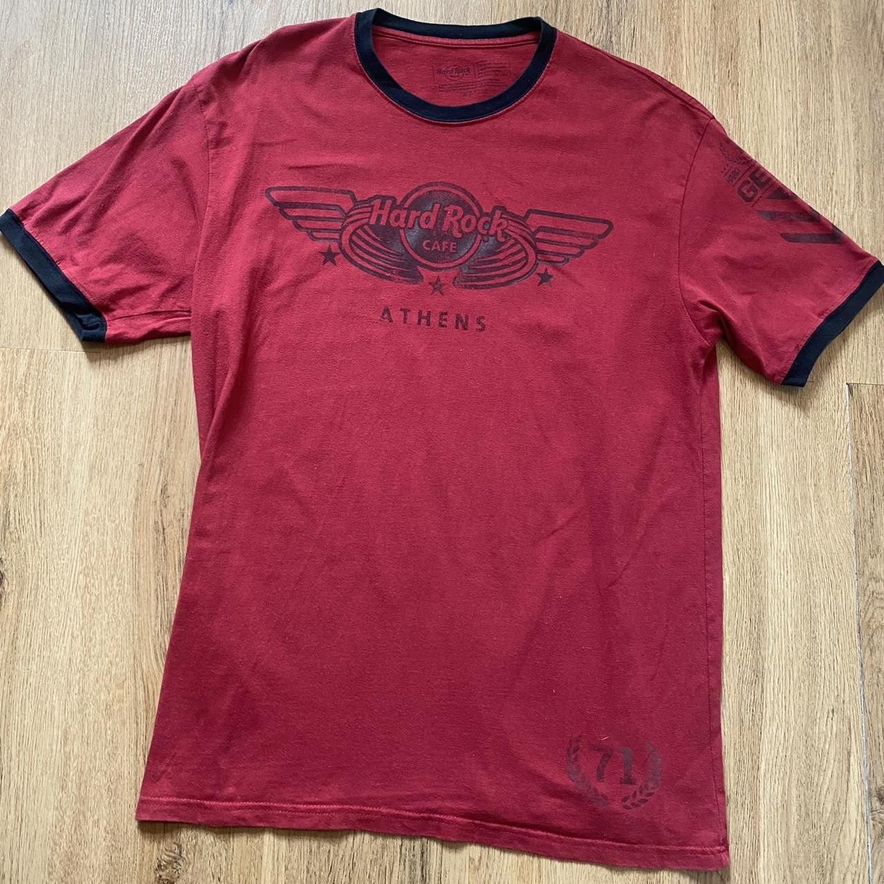 Hard Rock Cafe Hard Rock Cafe Athens red and black t-shirt Size US L / EU 52-54 / 3 - 1 Thumbnail