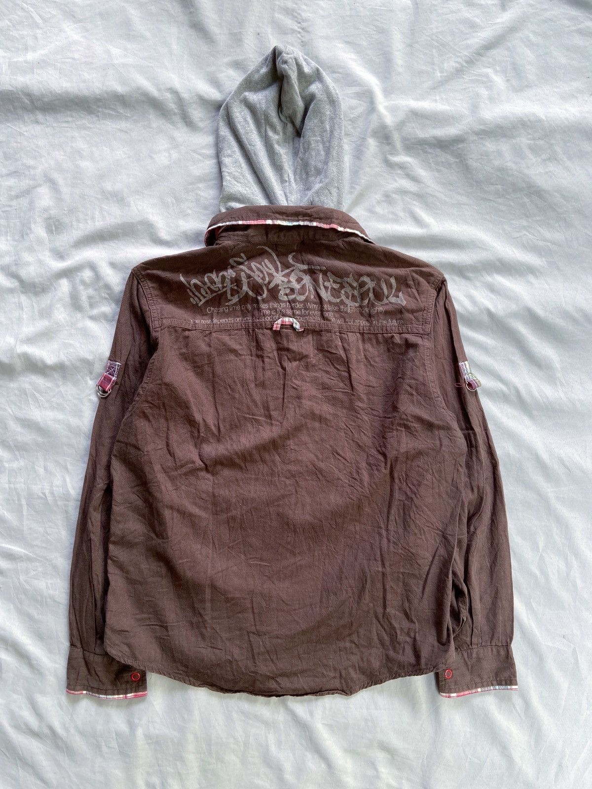 Japanese Brand B ONE SOUL STENCIL BUTTON DOWN SHIRT JUMPER STYLE Size US M / EU 48-50 / 2 - 15 Thumbnail