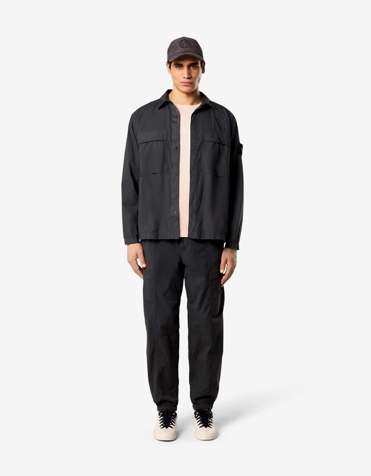 Stone Island Stone Island Black Paracadute Overshirt Size US L / EU 52-54 / 3 - 2 Thumbnail