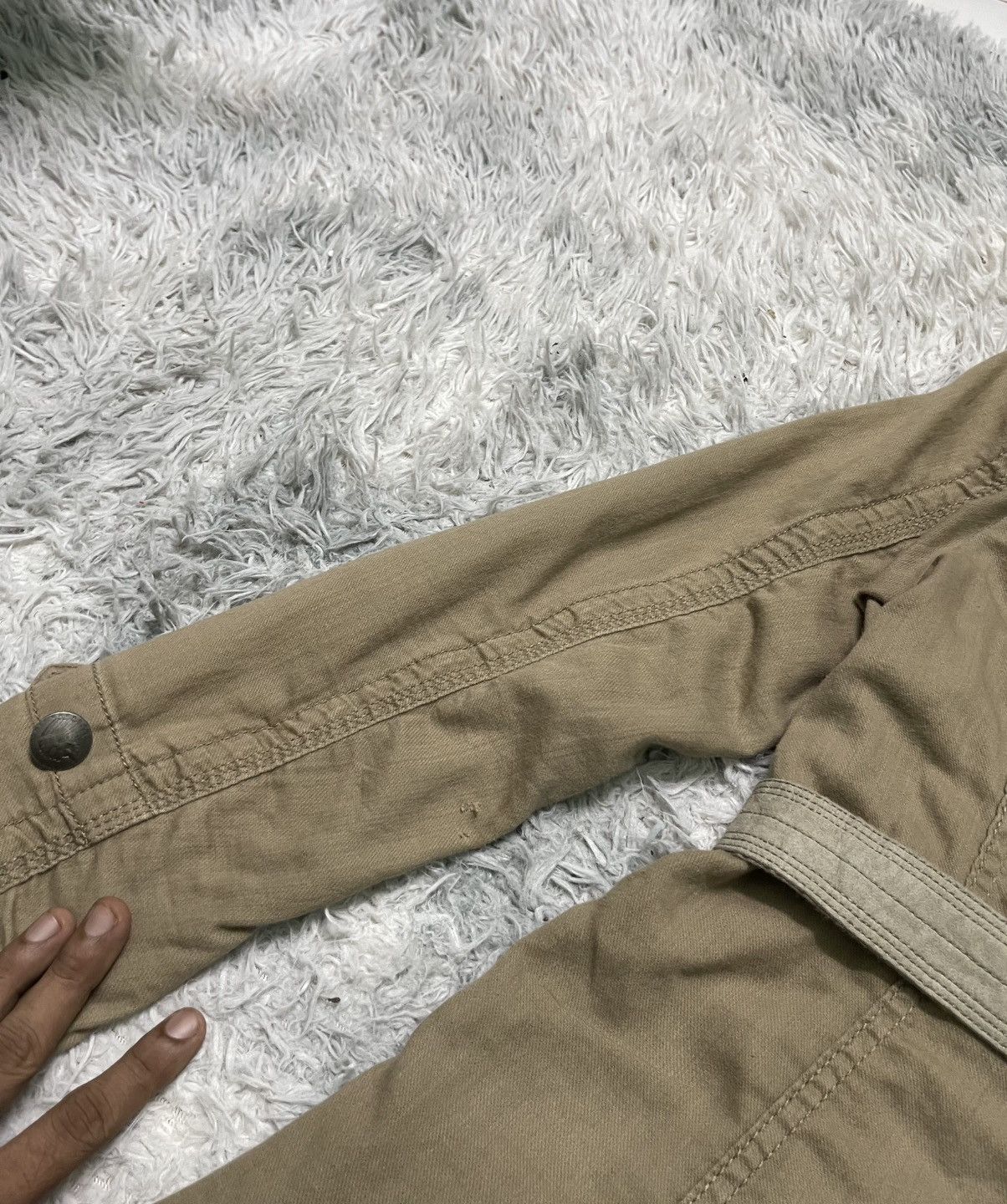 2000s G.O.A TECHTICAL PARKA JACKET LEATHER BELT