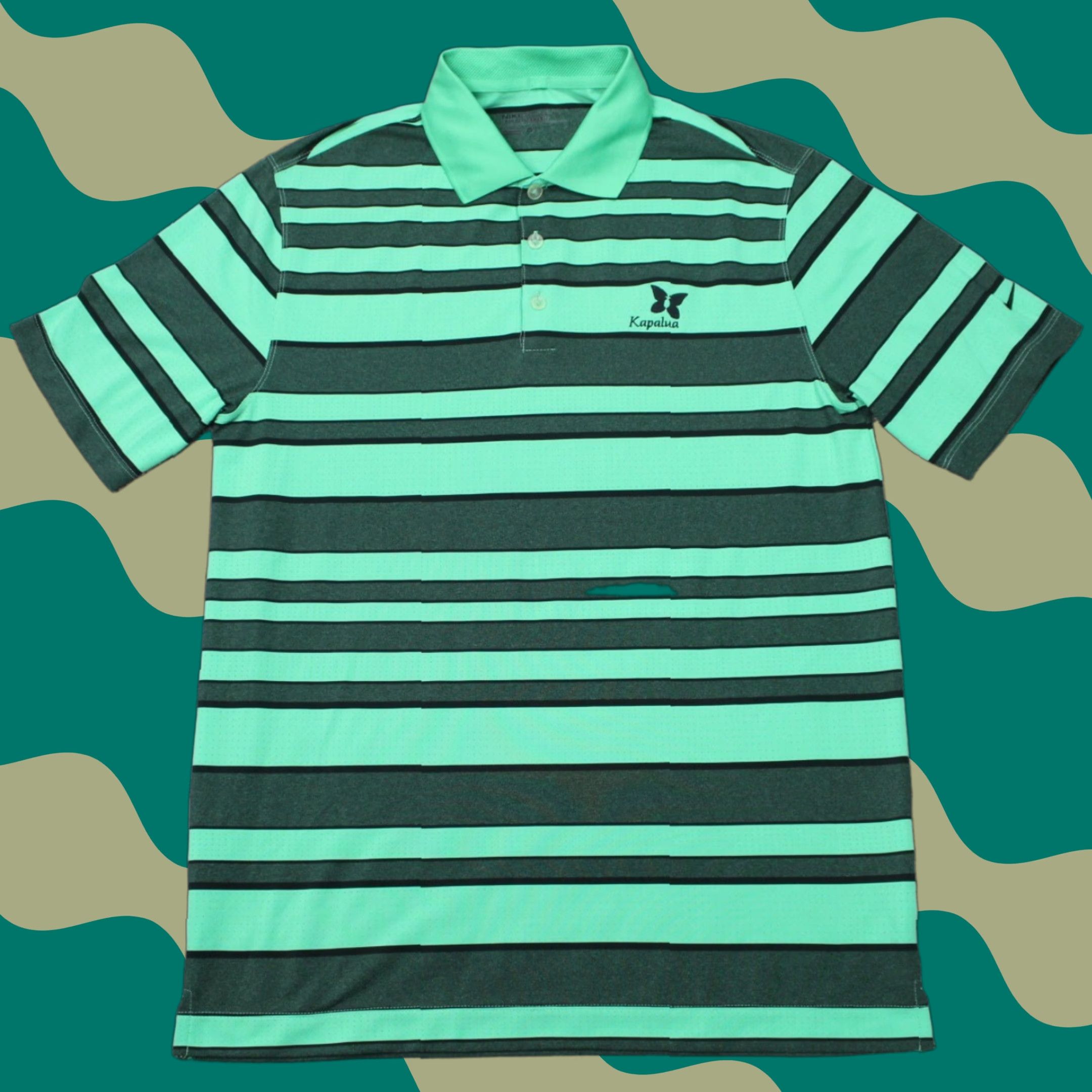 Nike Nike Golf Tour Performance Polo Shirt Mens Medium Green 100% Polyester S/S Pullover Logo Cap Kapalua Size US M / EU 48-50 / 2 - 1 Thumbnail