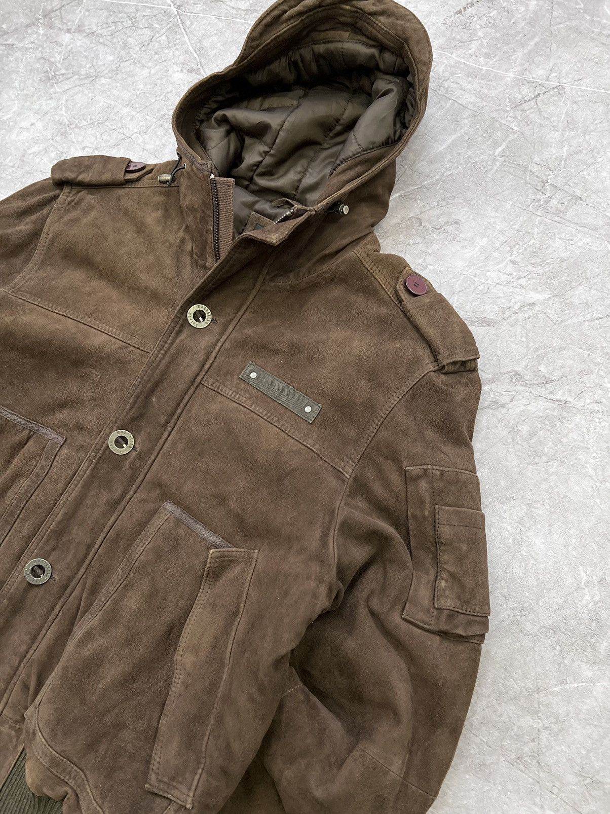 If Six Was Nine × Japanese Brand × Le Grande Bleu (L.G.B.) Avant Garde If Six Was Nine Style SUEDE HOOD JACket Size US L / EU 52-54 / 3 - 3 Thumbnail