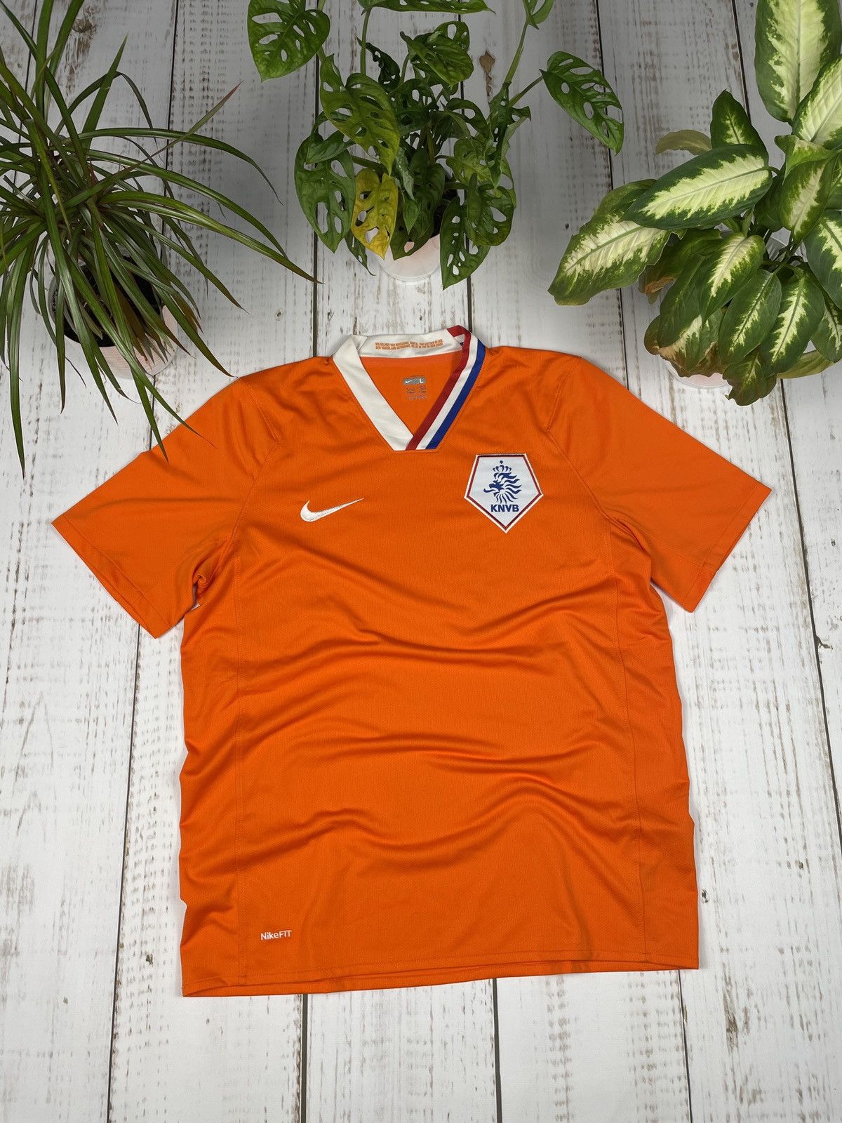 Nike Nike Vintage Soccer Jersey Netherlands 2008 Size US L / EU 52-54 / 3 - 2 Thumbnail