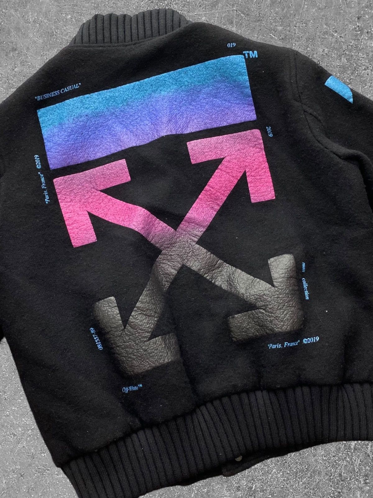 Off white gradient bomber sale