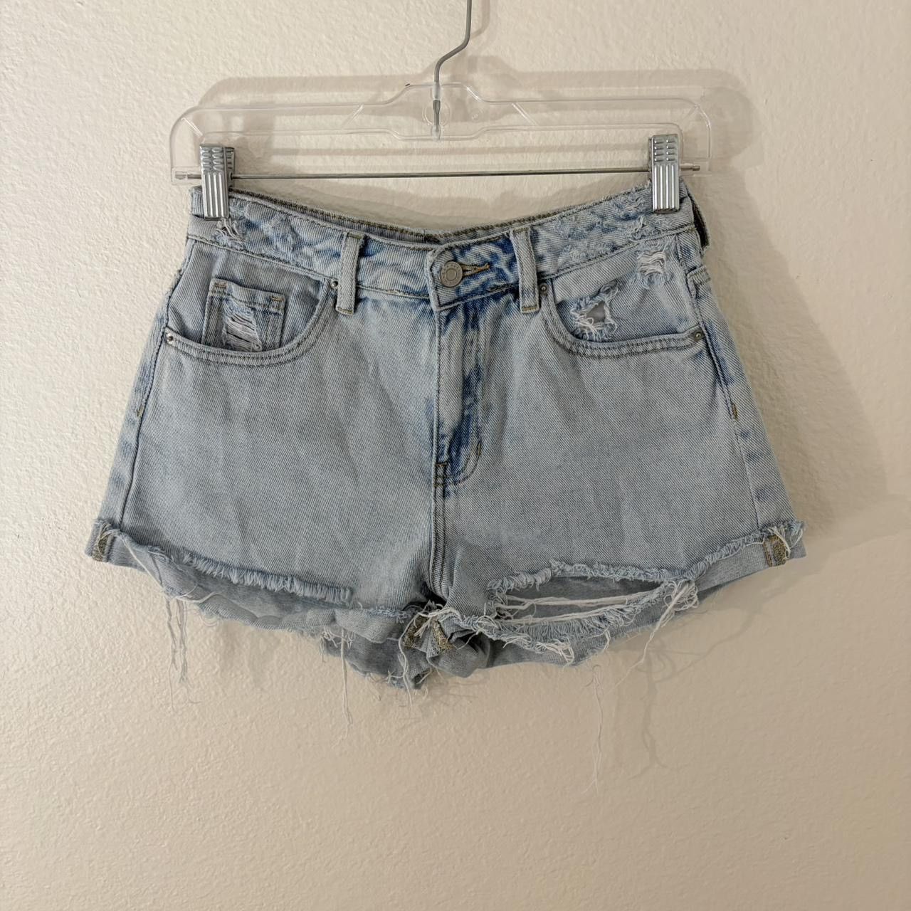 Pacsun pacsun light wash denim mom shorts Size 25" / US 0 / IT 36 - 1 Thumbnail