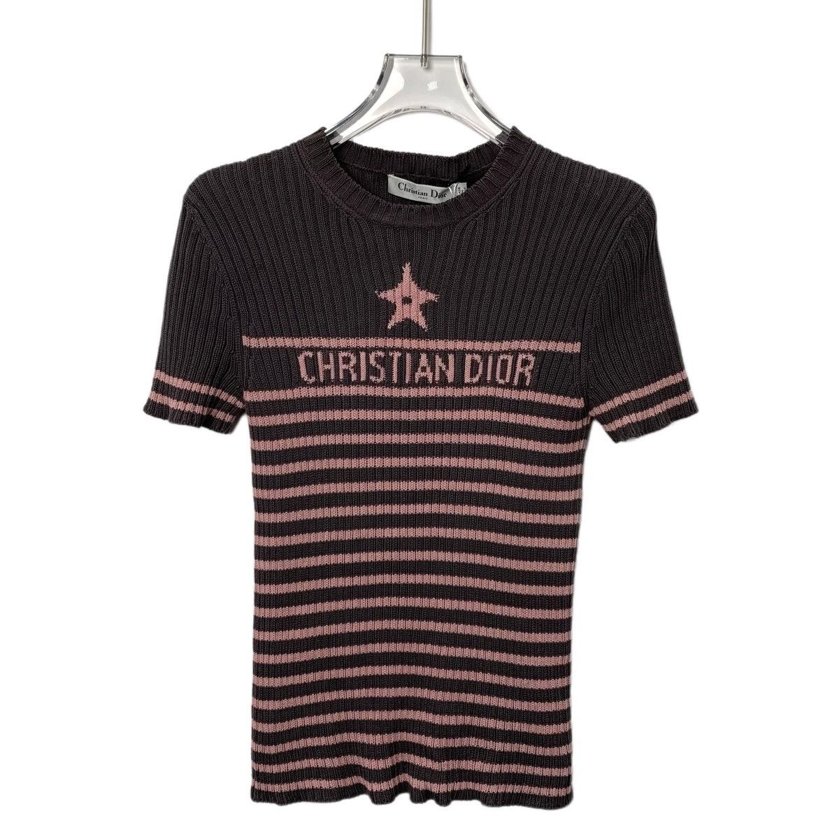 Dior Christian Dior 23 Colorblocked Striped Knit Sweatshirt Size XS / US 0-2 / IT 36-38 - 1 Thumbnail