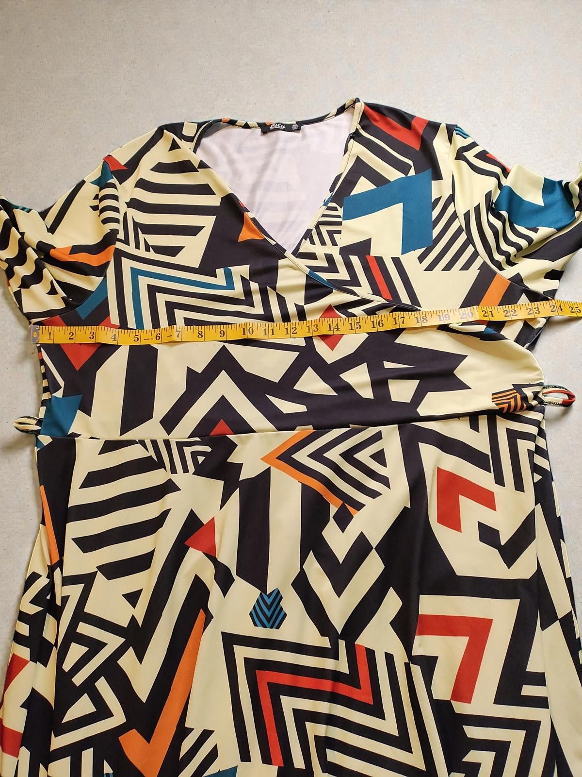 Other Geometric Print Maxi Dress Size 4XL by Lily by Firmiana Size 4XL / US 24-26 - 6 Thumbnail