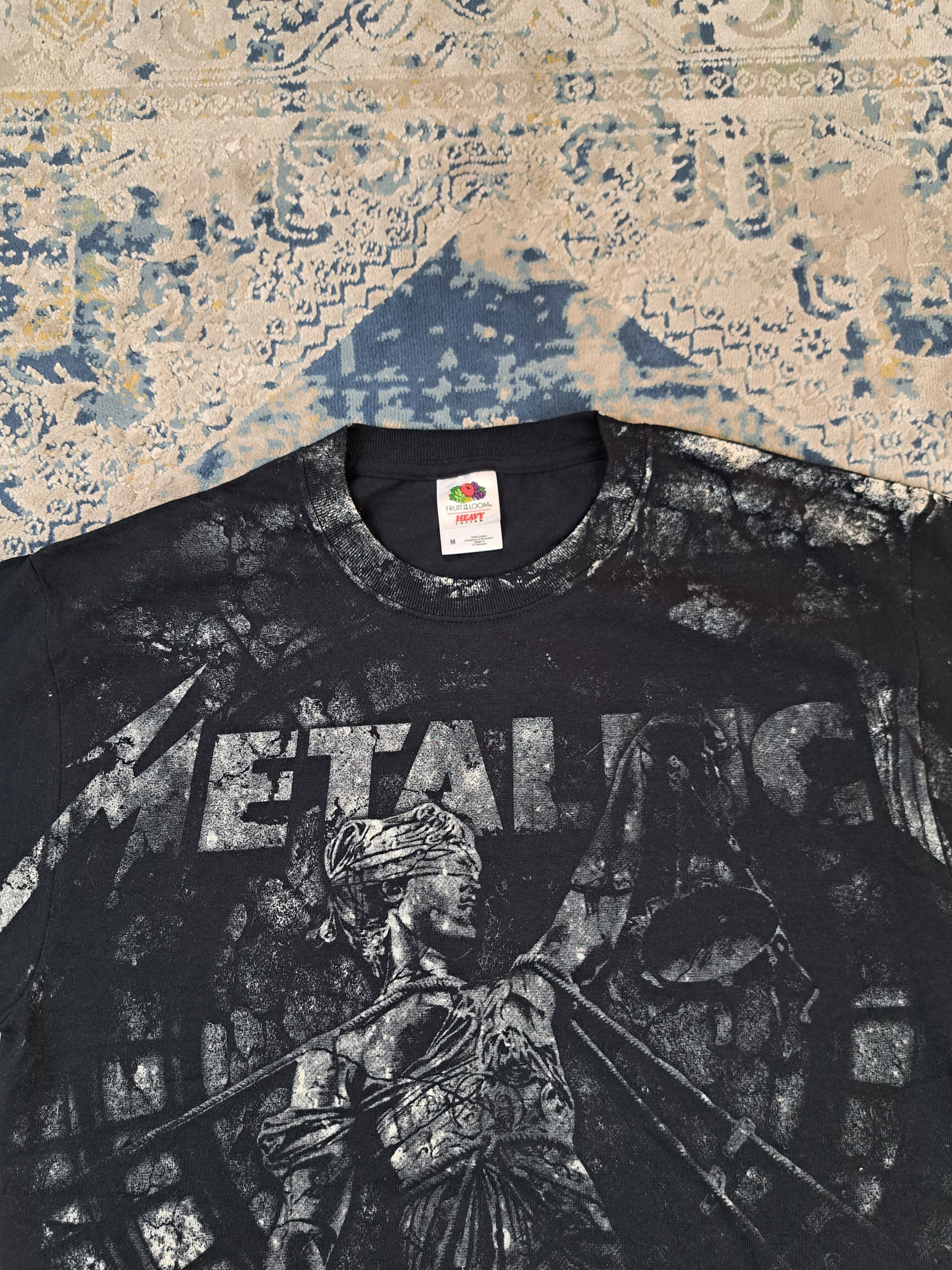 Band Tees Vintage AOP Metallica And Justice For All Fullprint Tee Size US L / EU 52-54 / 3 - 2 Thumbnail