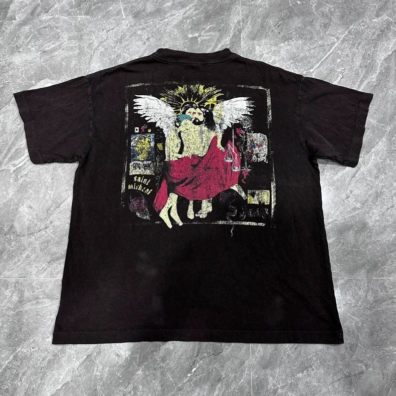 Saint Michael Saint Michael Out of print washed black God Bible short sl Size US S / EU 44-46 / 1 - 1 Thumbnail