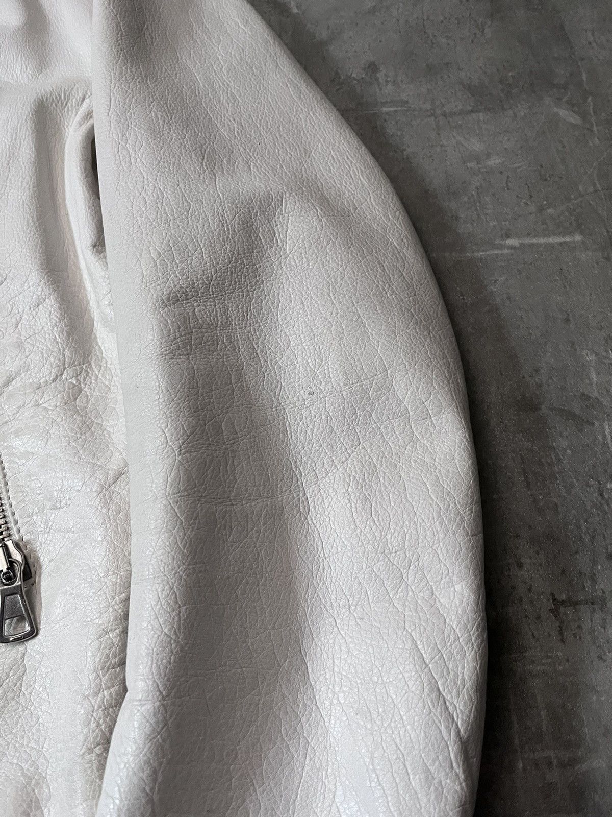 Maison Margiela Maison Margiela S/S 2008 5-zip White Leather Jacket Size US L / EU 52-54 / 3 - 8 Thumbnail