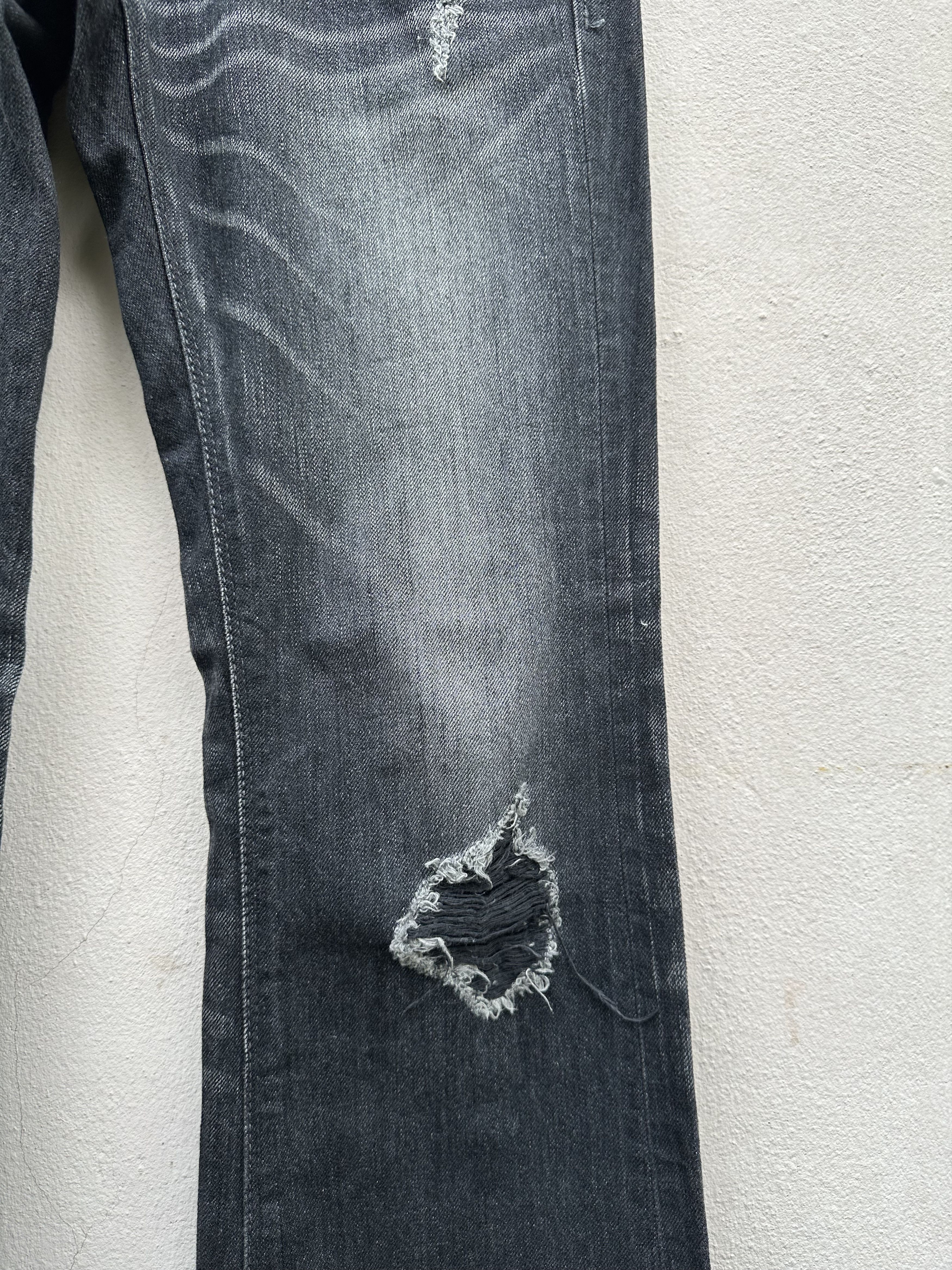 Murder License Japanese Brand Murder License Flare Rips Denim Jeans Size US 33 - 10 Thumbnail
