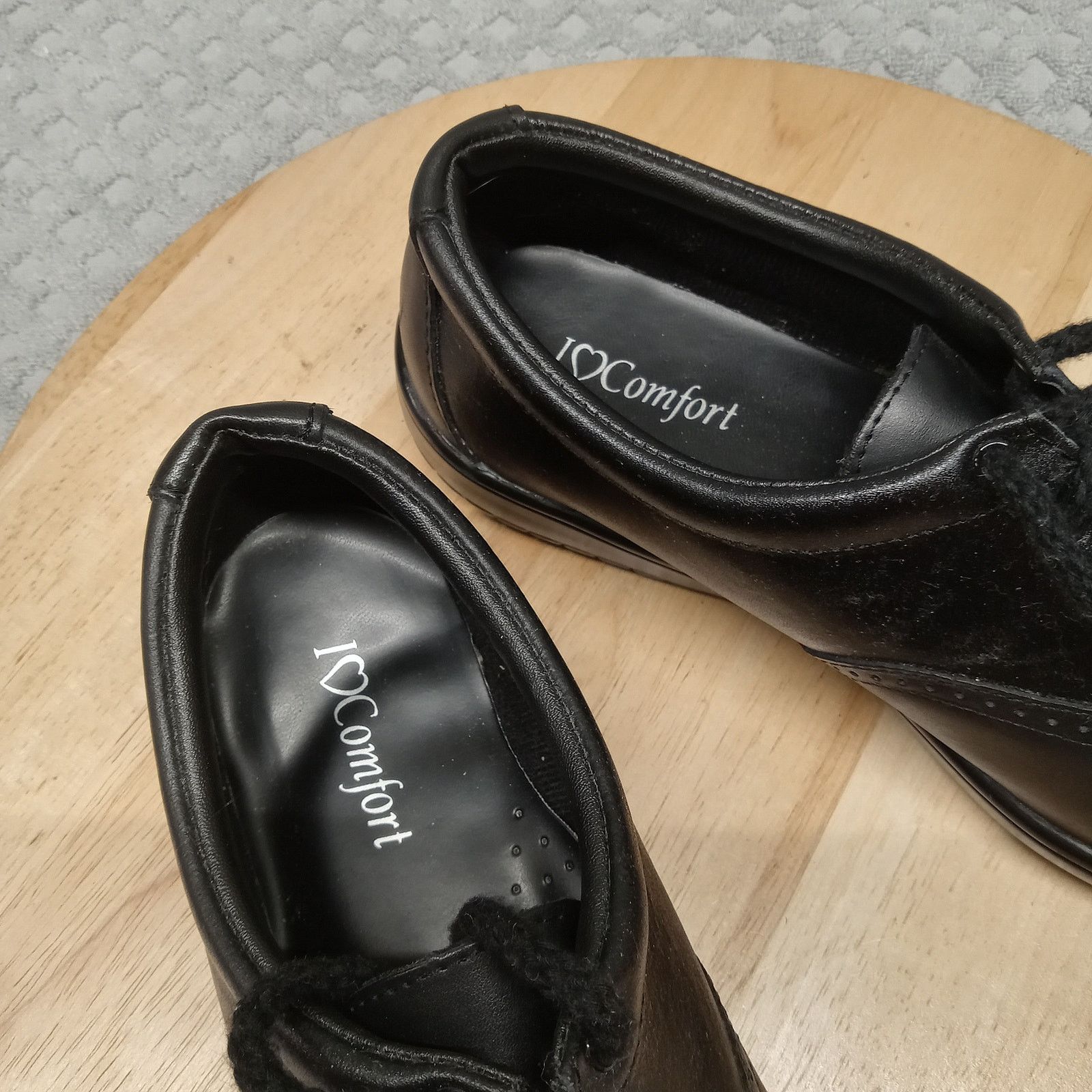 & Other Stories I Love Comfort Rose Shoes 8M Leather Black Lace Up Size US 8 / IT 38 - 5 Thumbnail
