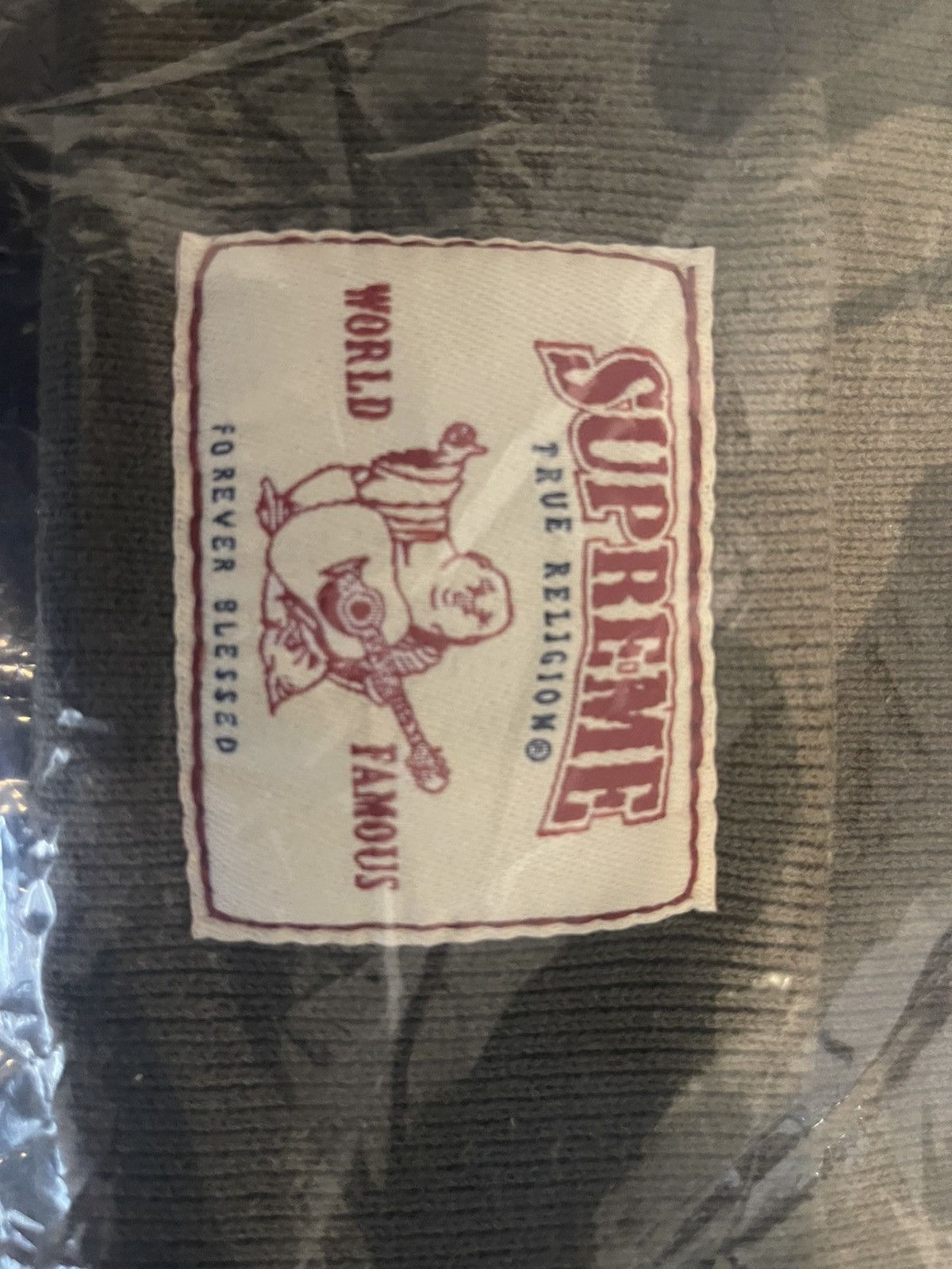 Supreme × True Religion Supreme x True Religion Olive Camo Beanie Size ONE SIZE - 5 Thumbnail