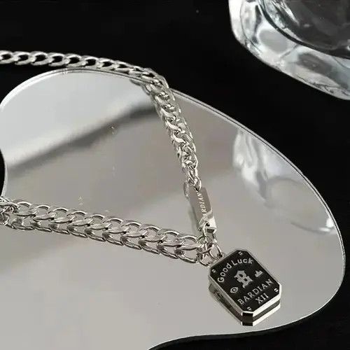 Other Good Lucky Letter B Black Tag Necklace Size ONE SIZE - 1 Thumbnail