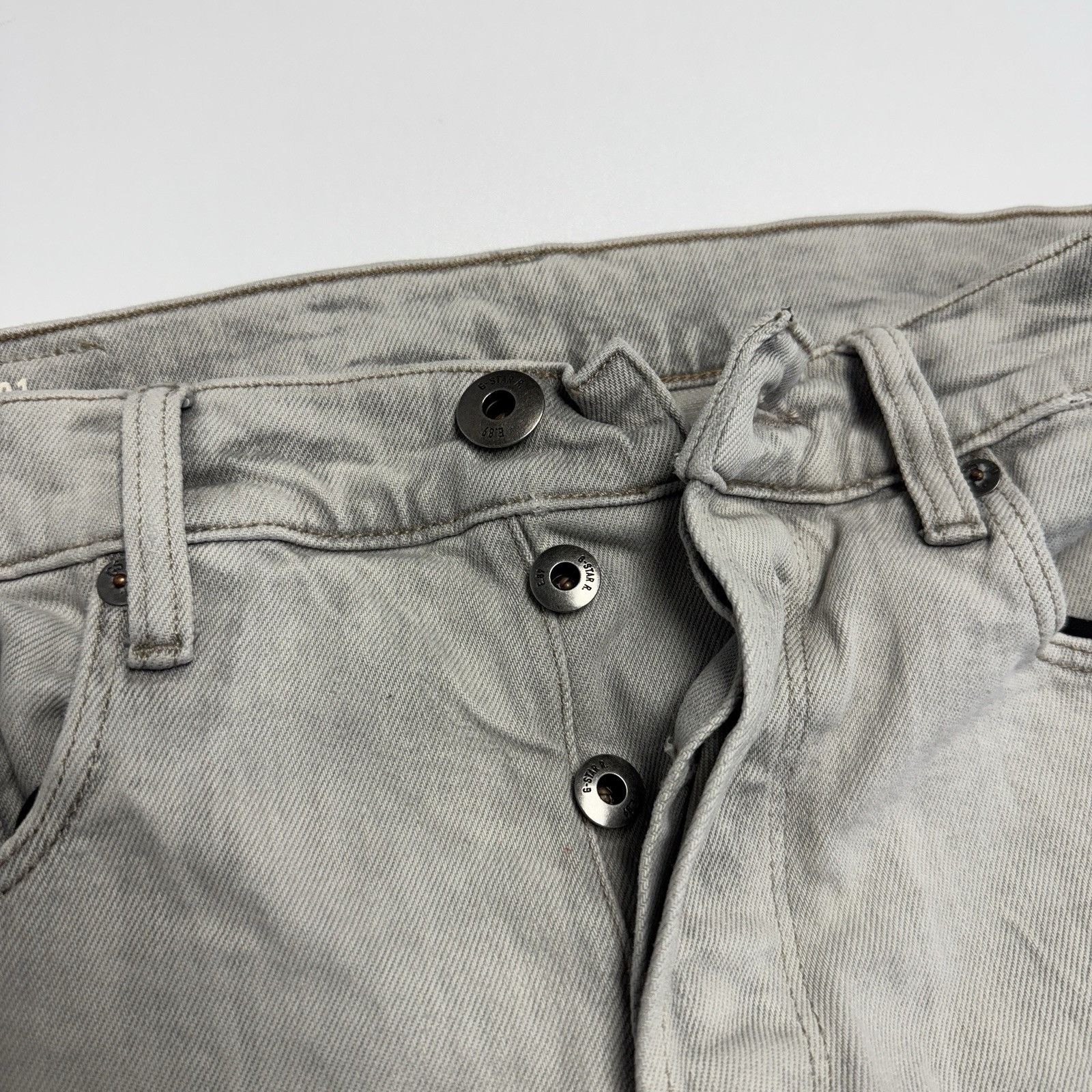 G-Star G-Star Original Raw Denim Jeans Mens Gray 3301 Slim 32x30 (3 Size US 33 - 3 Thumbnail