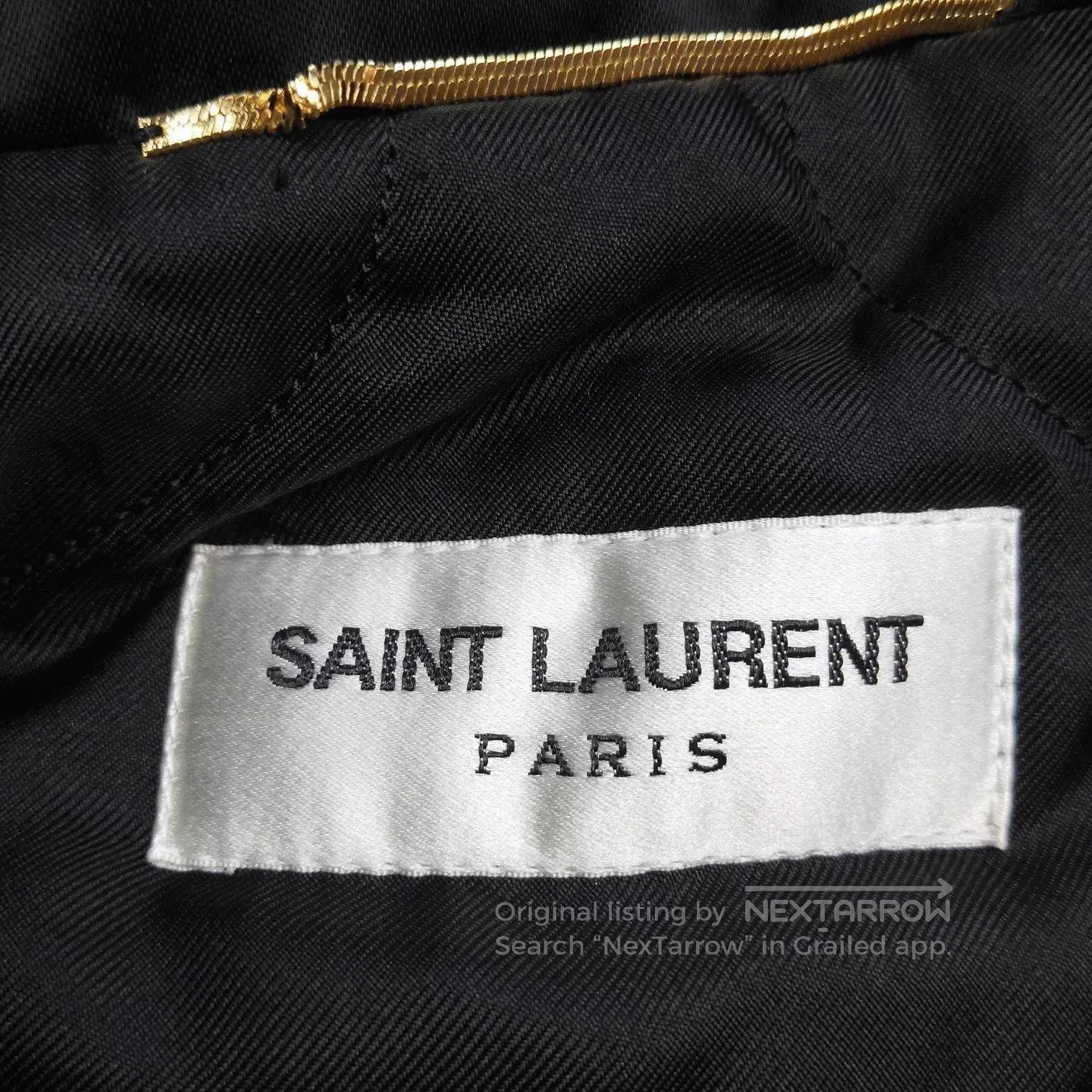 Saint Laurent Paris Saint Laurent Black Studded Collar Jacket. Size US XXS / EU 40 - 6 Thumbnail