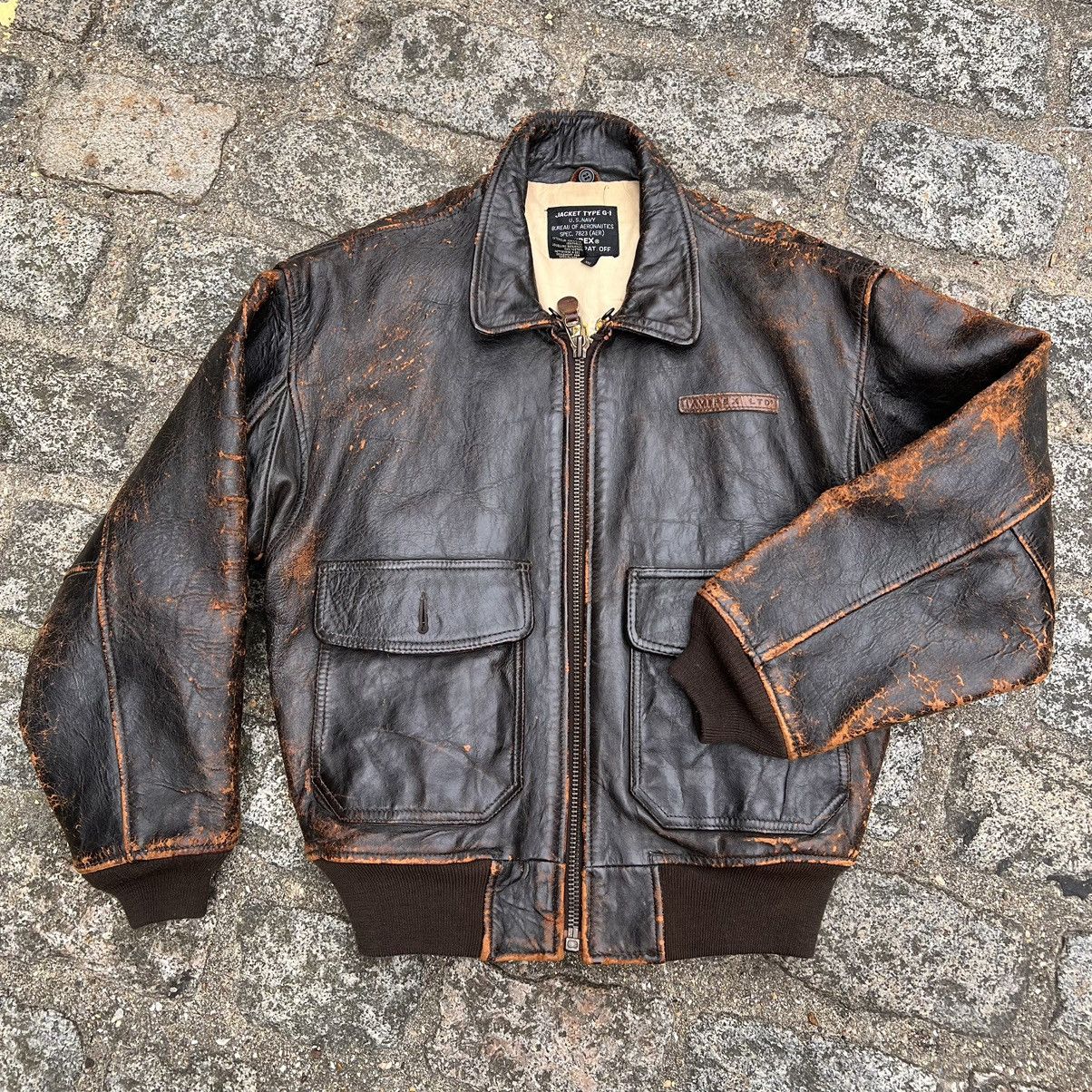 Avirex Vintage Avirex Ltd G-1 Flight Jacket (circa 1980–1990s) Size US L / EU 52-54 / 3 - 1 Thumbnail