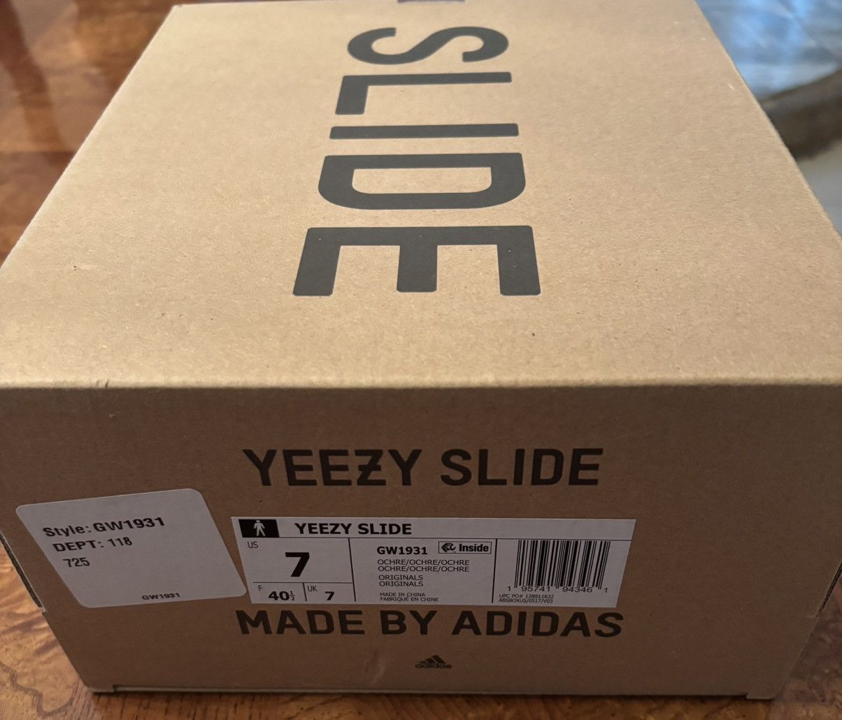 Yeezy Adidas Yeezy Slides 'Ochre' Size US 7 / EU 40 - 7 Thumbnail