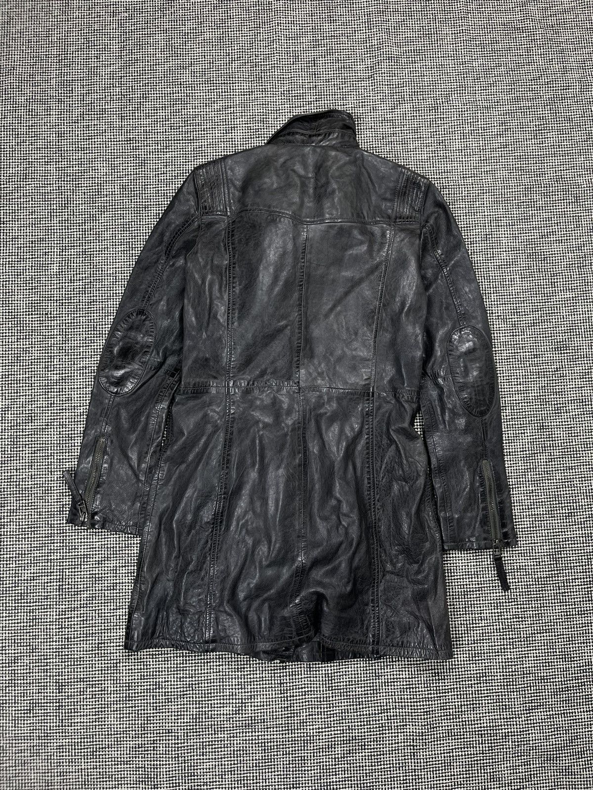 Leather Leather jacket coat parka avant garde matrix opium Size M / US 6-8 / IT 42-44 - 2 Thumbnail