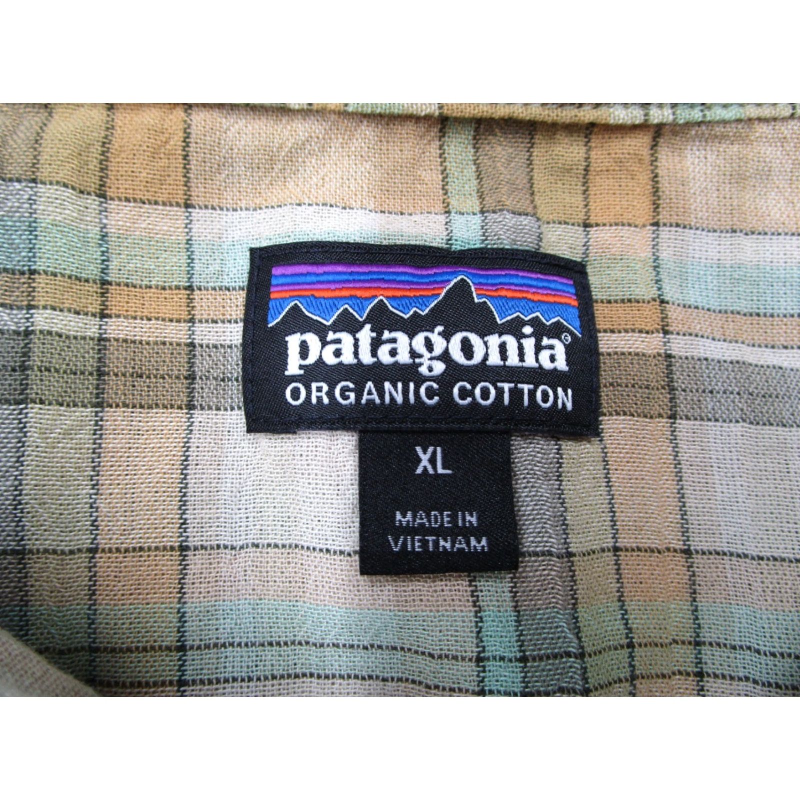 Patagonia Patagonia Shirt Mens XL Beige Check Short Sleeve Button-Up 100% Organic Cotton Workwear Size US XL / EU 56 / 4 - 3 Thumbnail