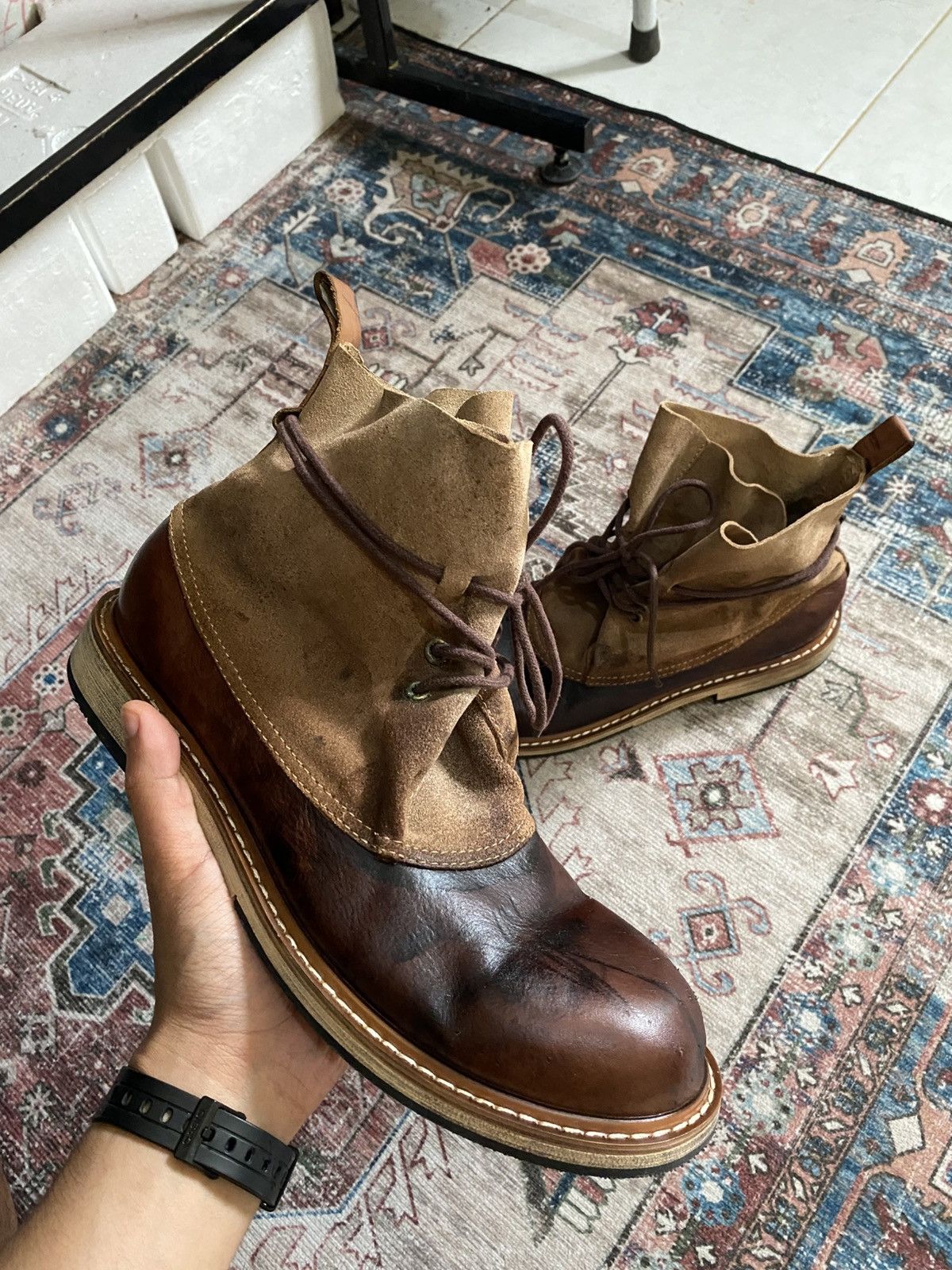 Vintage Vintage leather ankle boots Size US 8.5 / EU 41-42 - 7 Thumbnail