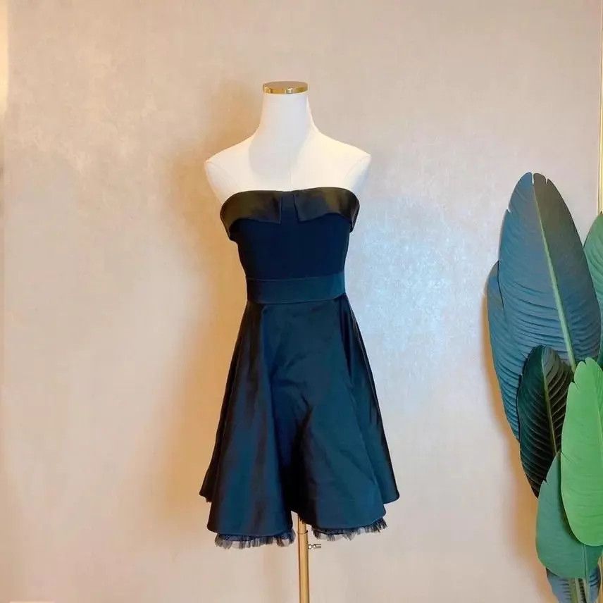 Miu Miu MIU MIU Black Strapless Dress 40 Size S / US 4 / IT 40 - 1 Thumbnail