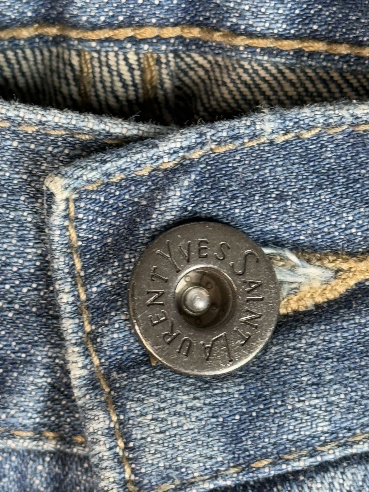 Yves Saint Laurent 36x32 YSL Jeans Denim Pants Blue Indigo Size US 36 / EU 52 - 15 Thumbnail