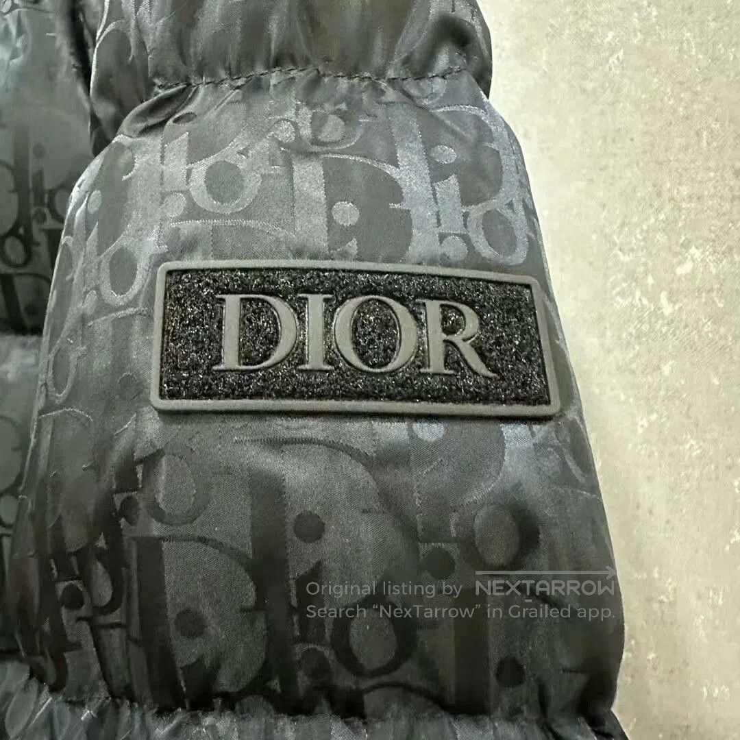 Dior dior black patterned puffer jacket outerwear. Size US L / EU 52-54 / 3 - 3 Thumbnail
