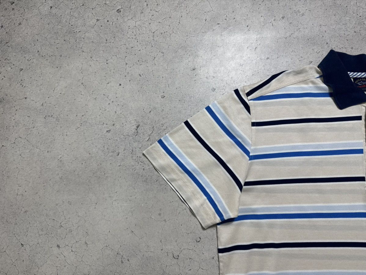 Paul & Shark Paul & Shark Yachting Striped Vintage Luxury Polo Shirt Size US L / EU 52-54 / 3 - 3 Thumbnail