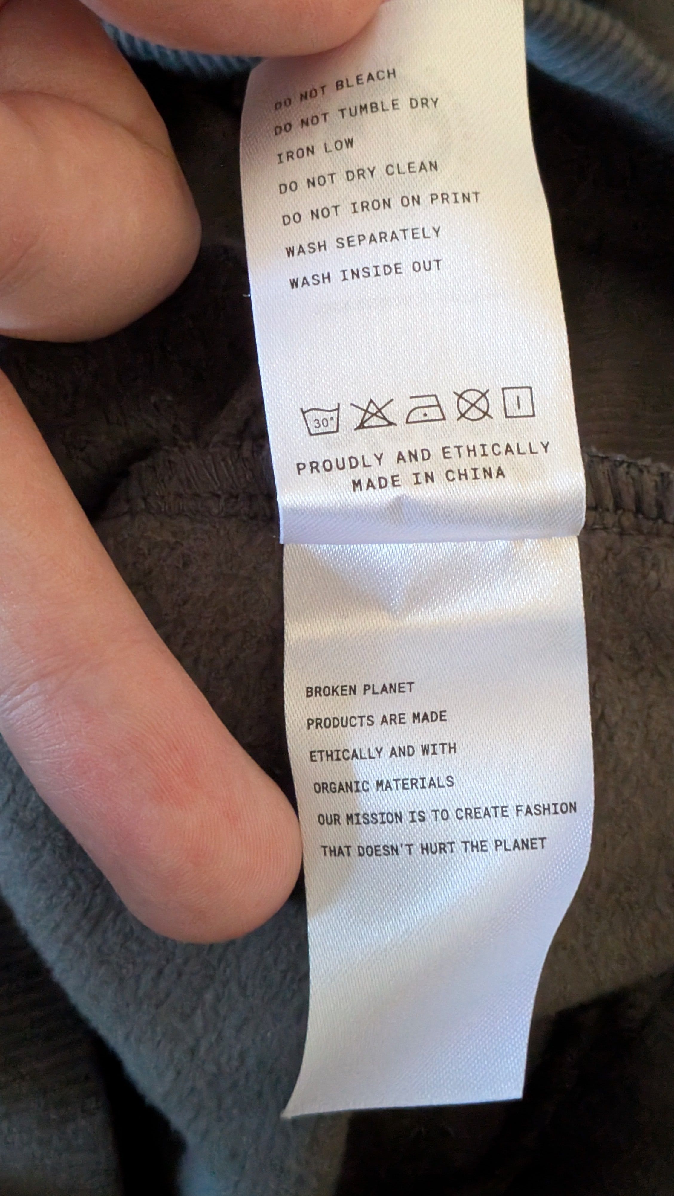 Broken Planet Broken Planet Chaos Hoodie (Gunmetal Grey) Size US S / EU 44-46 / 1 - 6 Thumbnail
